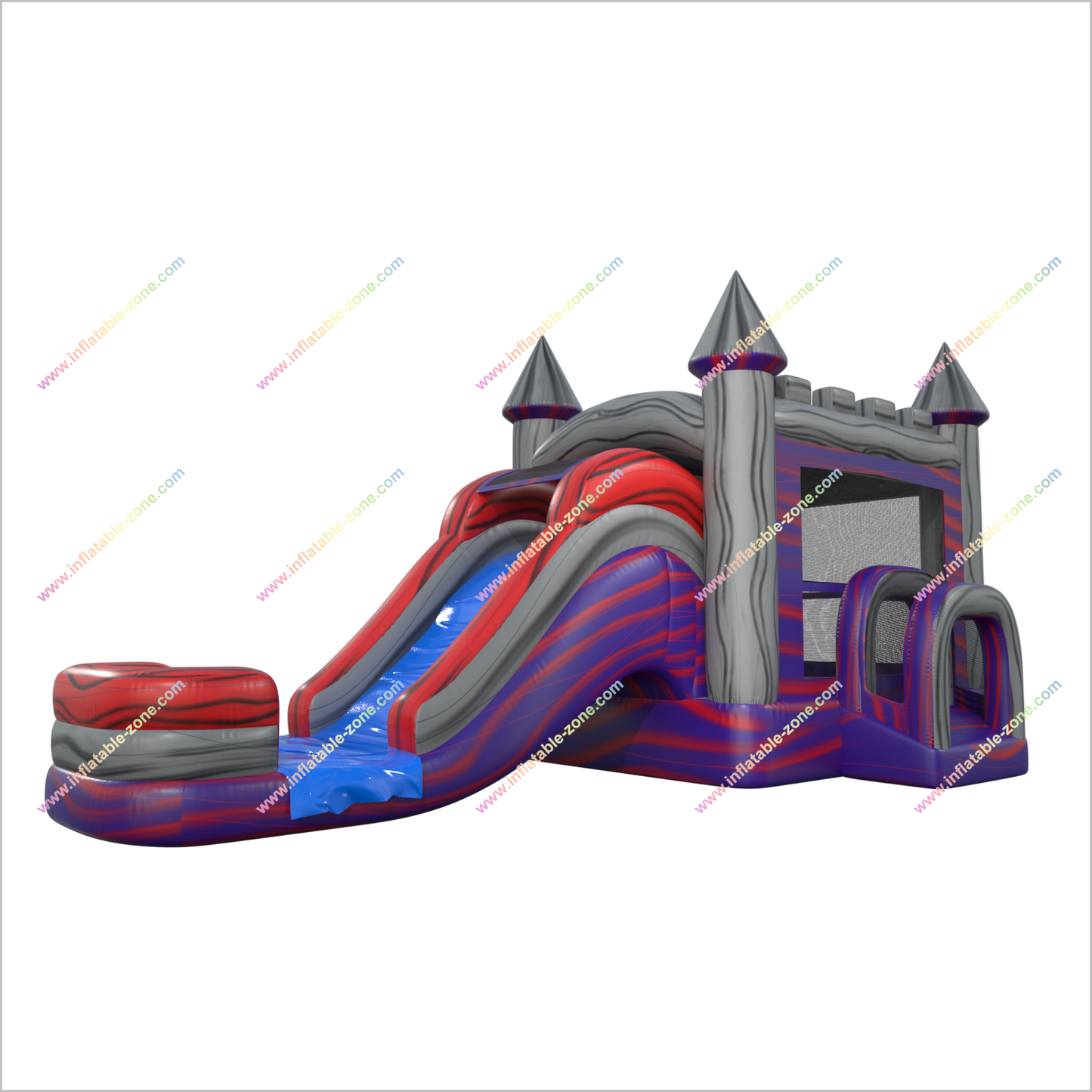Combo Water Slide Bounce House Outside Jump Birthday Party Inflatable Bouncy Castle Hire - Inflatable-Zone