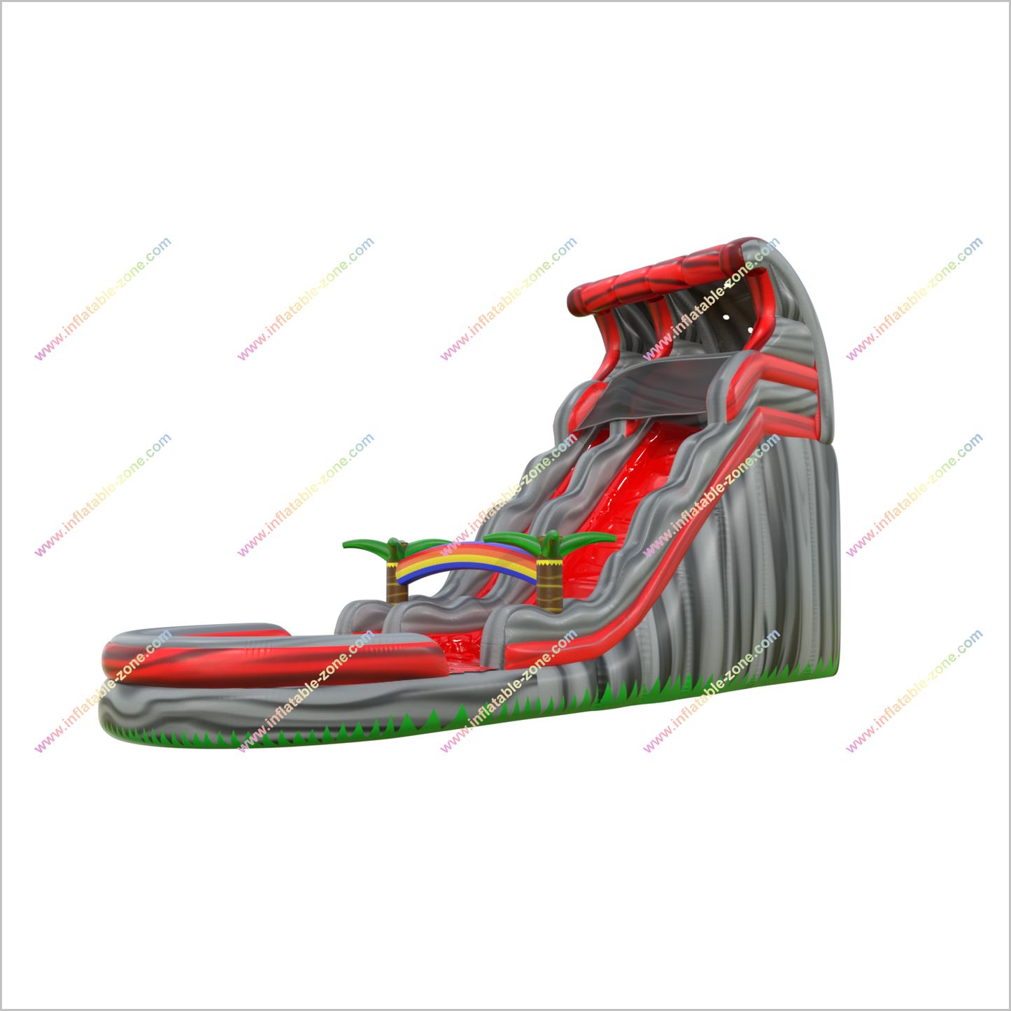 Lava Flow Water Slide Inflatable Pool Playground Wet And Dry Water Slide Bouncing All Around Party - Inflatable-Zone