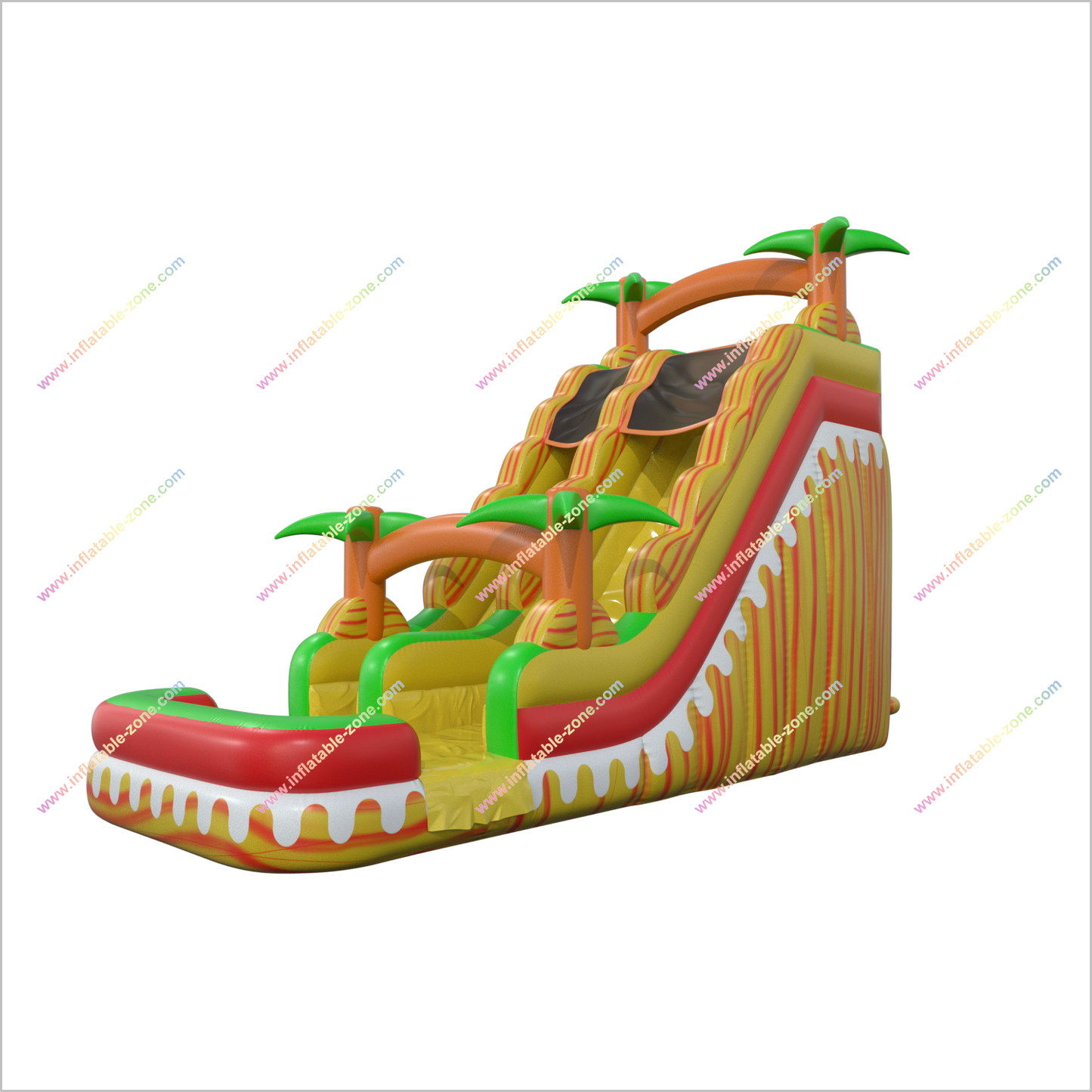 Happy Hop Inflatable Water Slide Bouncy Pool Blow Up Jumper Rentals Best Water Slides For Backyard - Inflatable-Zone