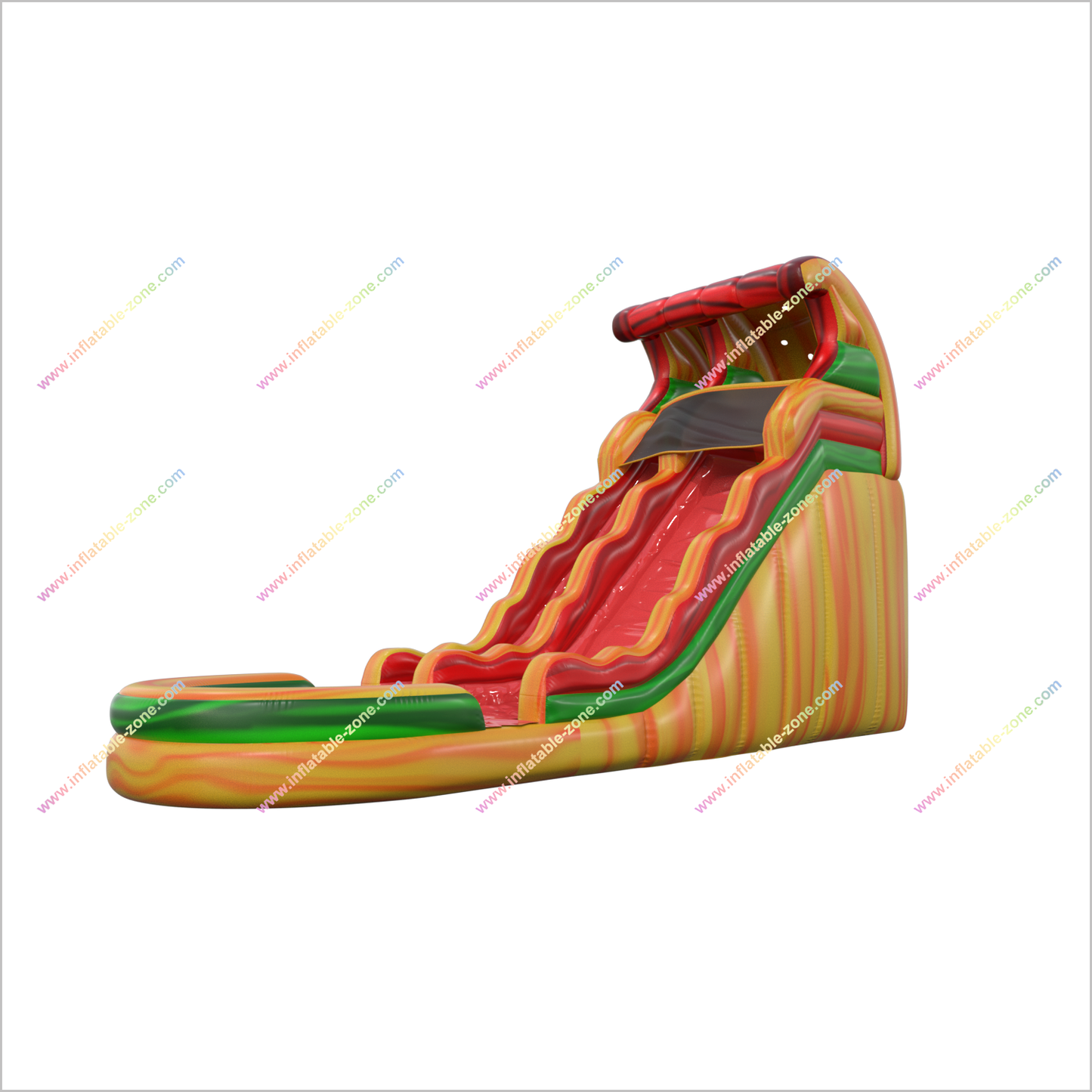 Fire Wave Water Slide Inflatable Play Center Splash Inflatable Pool Water Slide For Kids Backyard Fun - Inflatable-Zone