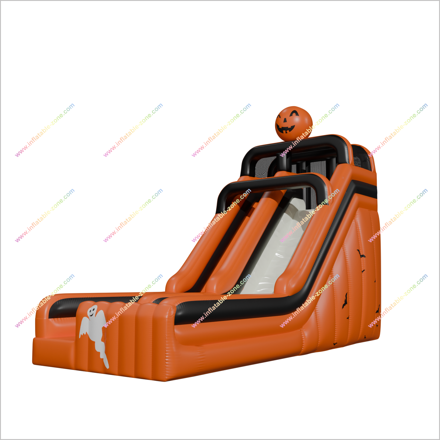 Giant Inflatable Pumpkin Blow Up Slide Rental Spooky Halloween Yard Commercial Inflatable Slides For Sale - Inflatable-Zone