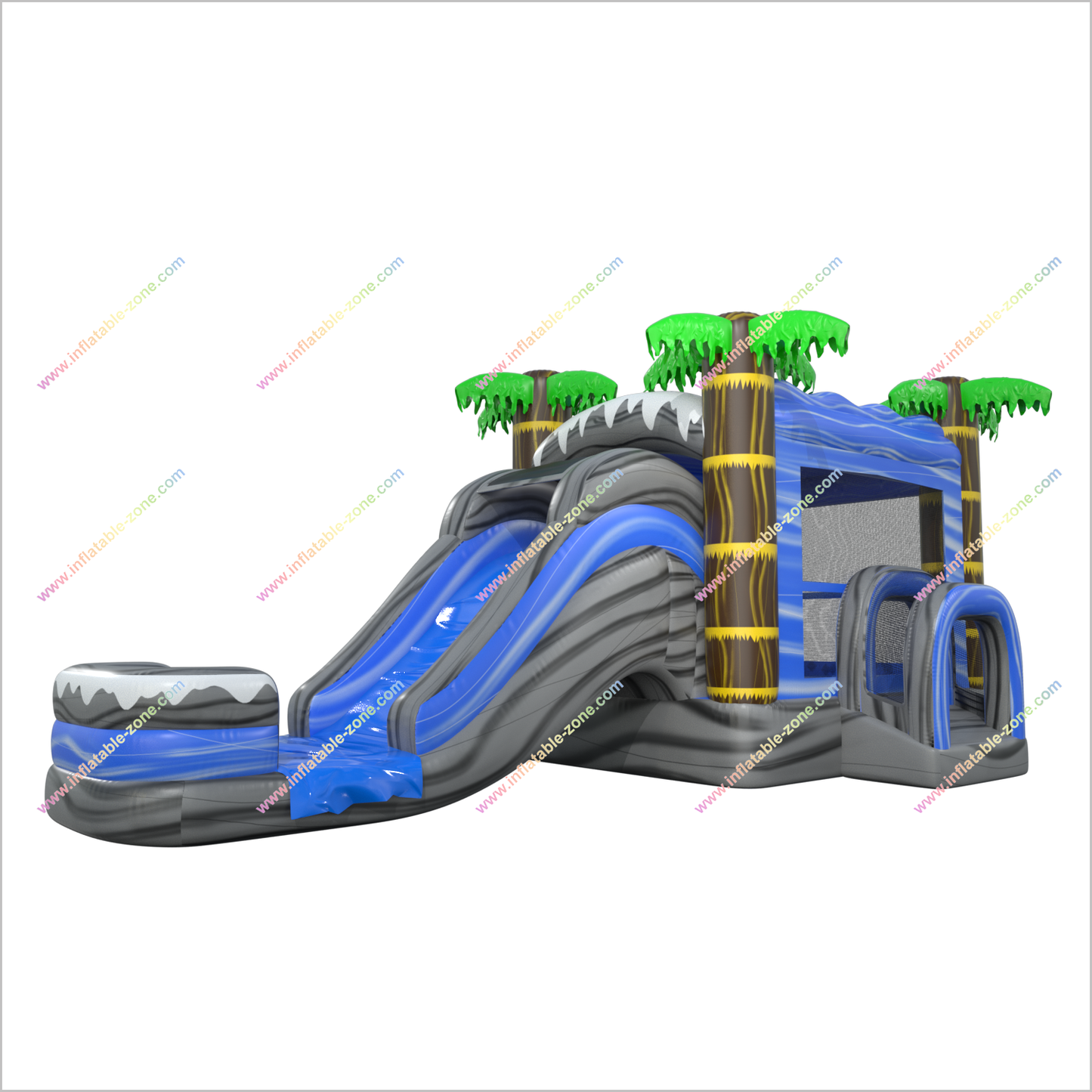 Tropical Bouncy Castle Party Inflatable Rentals Near Me Bounce House Waterslide Combo For Sale - Inflatable-Zone