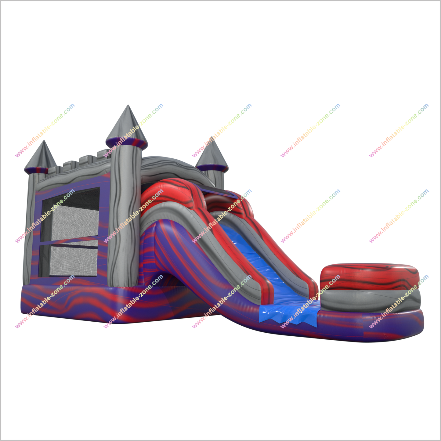 Combo Water Slide Bounce House Outside Jump Birthday Party Inflatable Bouncy Castle Hire - Inflatable-Zone