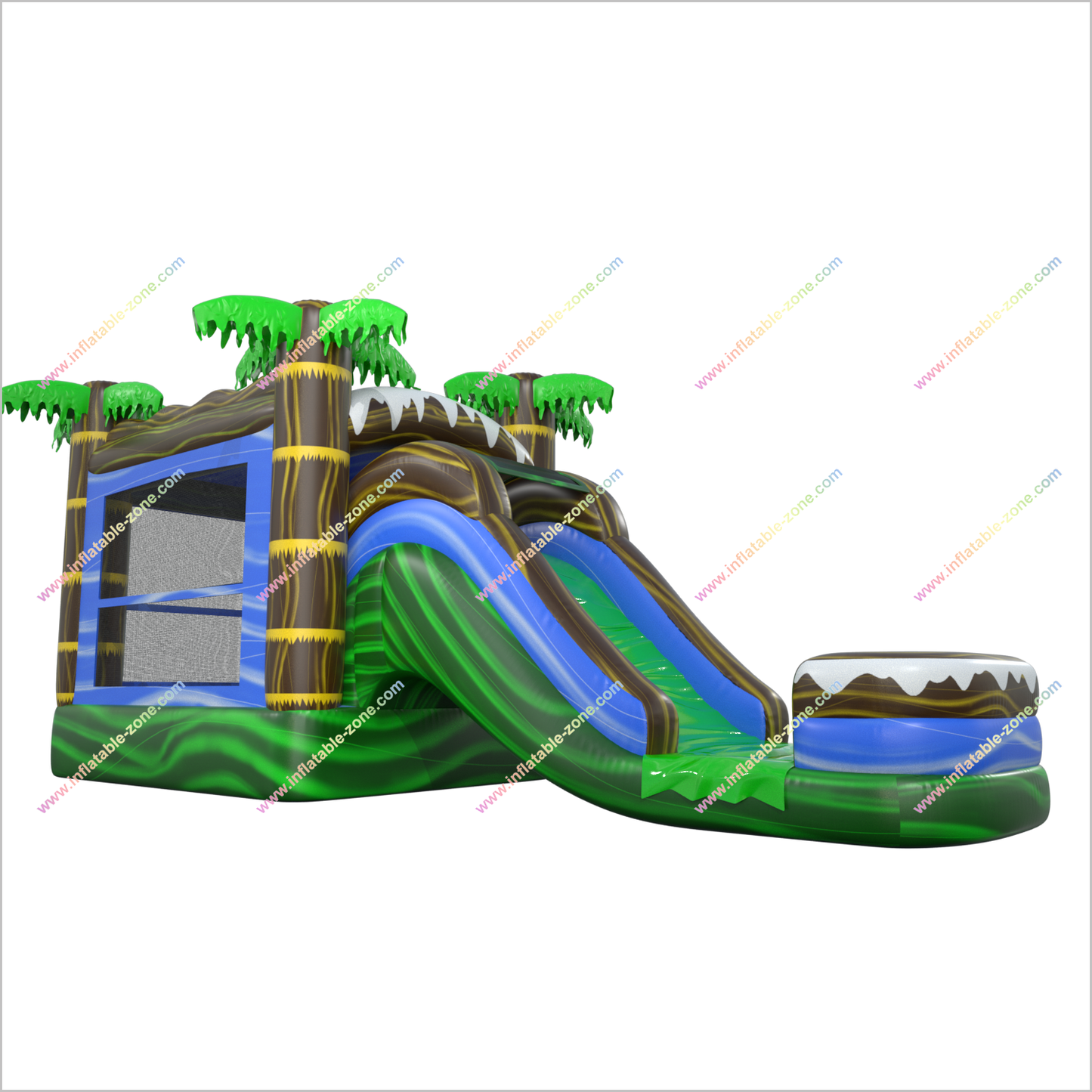 Jungle Bounce House Splash Combo Jumpers Near Me Bouncy Castle And Slide Mini Inflatable Pool - Inflatable-Zone