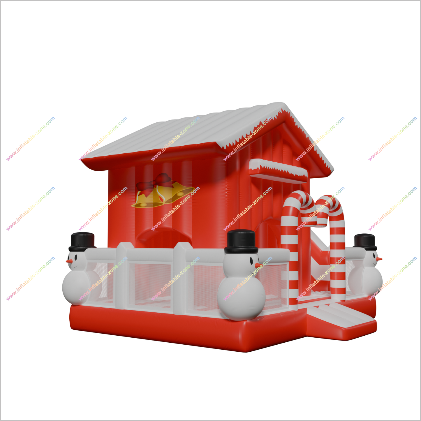 Candy Land Game Inflatable Bouncy Castle And Slide Big Combo Snowman Christmas Decorations Jumpy House Slide - Inflatable-Zone