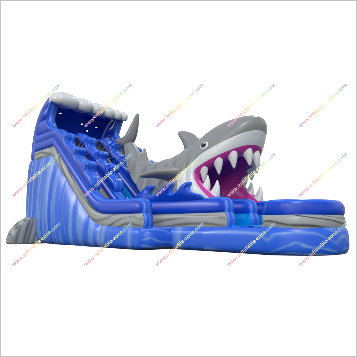 Backyard Shark Inflatable Waterslide Swimming Pool Party Popular Commercial Inflatable Water Park Water Slide - Inflatable-Zone