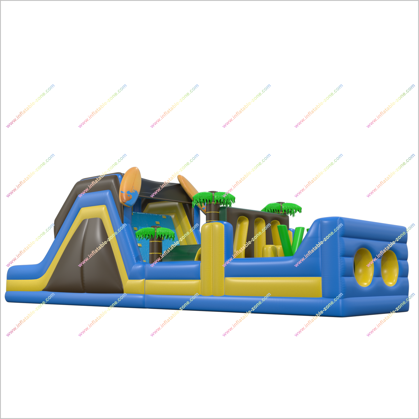 Bouncy Castle Obstacle Course Inflatable Climb And Slide Race Game Inflatable Obstacle Course For Rent Near Me - Inflatable-Zone