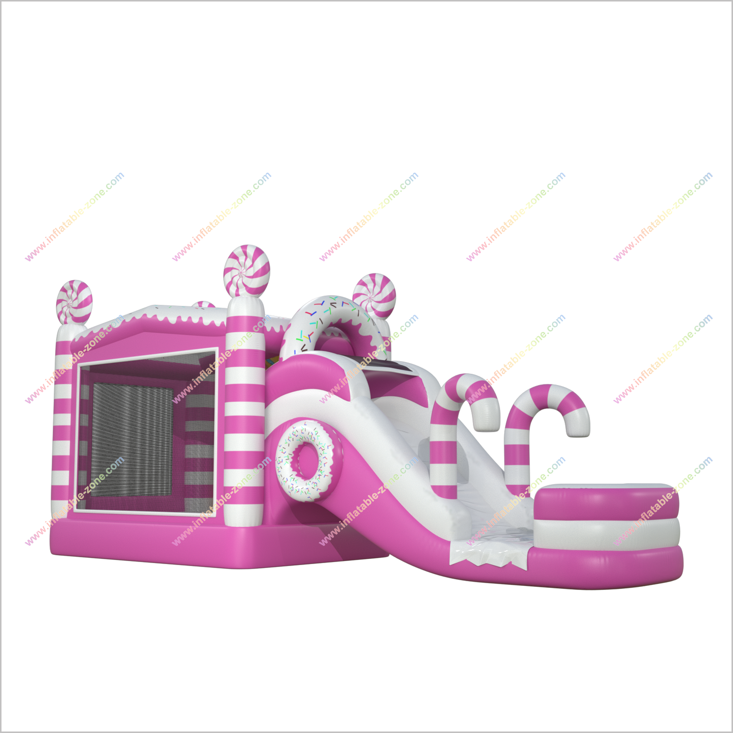 Candy Time Jumping House Water Slide Combo Sports Bouncy Castle With Waterslide Inflatables For Rent Near Me - Inflatable-Zone