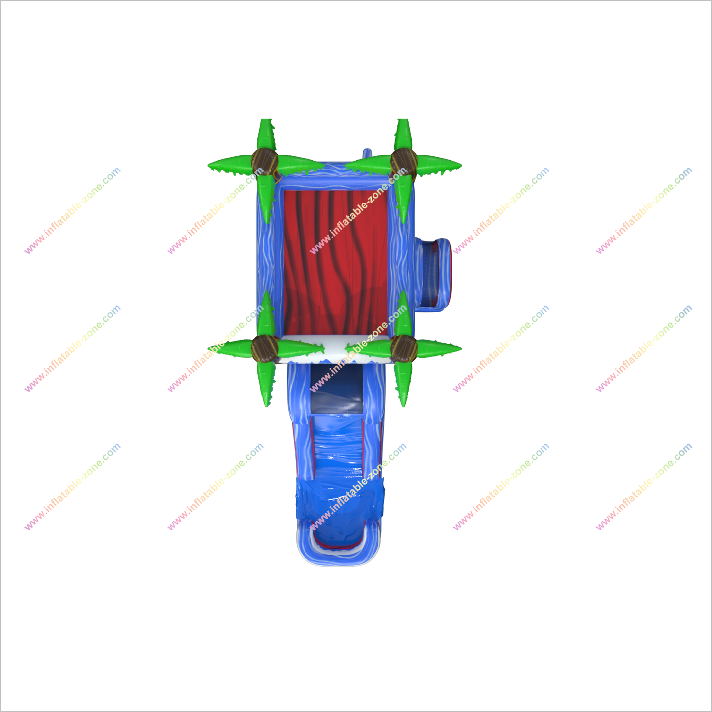 Rent A Bouncy Castle Combo Jumper Palm Tree Bounce House With Slide Small Inflatable Pool - Inflatable-Zone