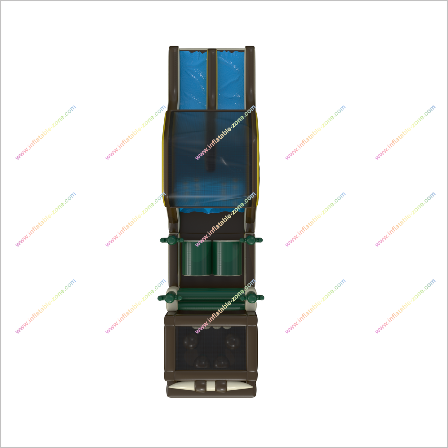 Adult Inflatable Obstacle Course Sports Interactive Extreme Obstacle Course Bounce House With Two Slides - Inflatable-Zone