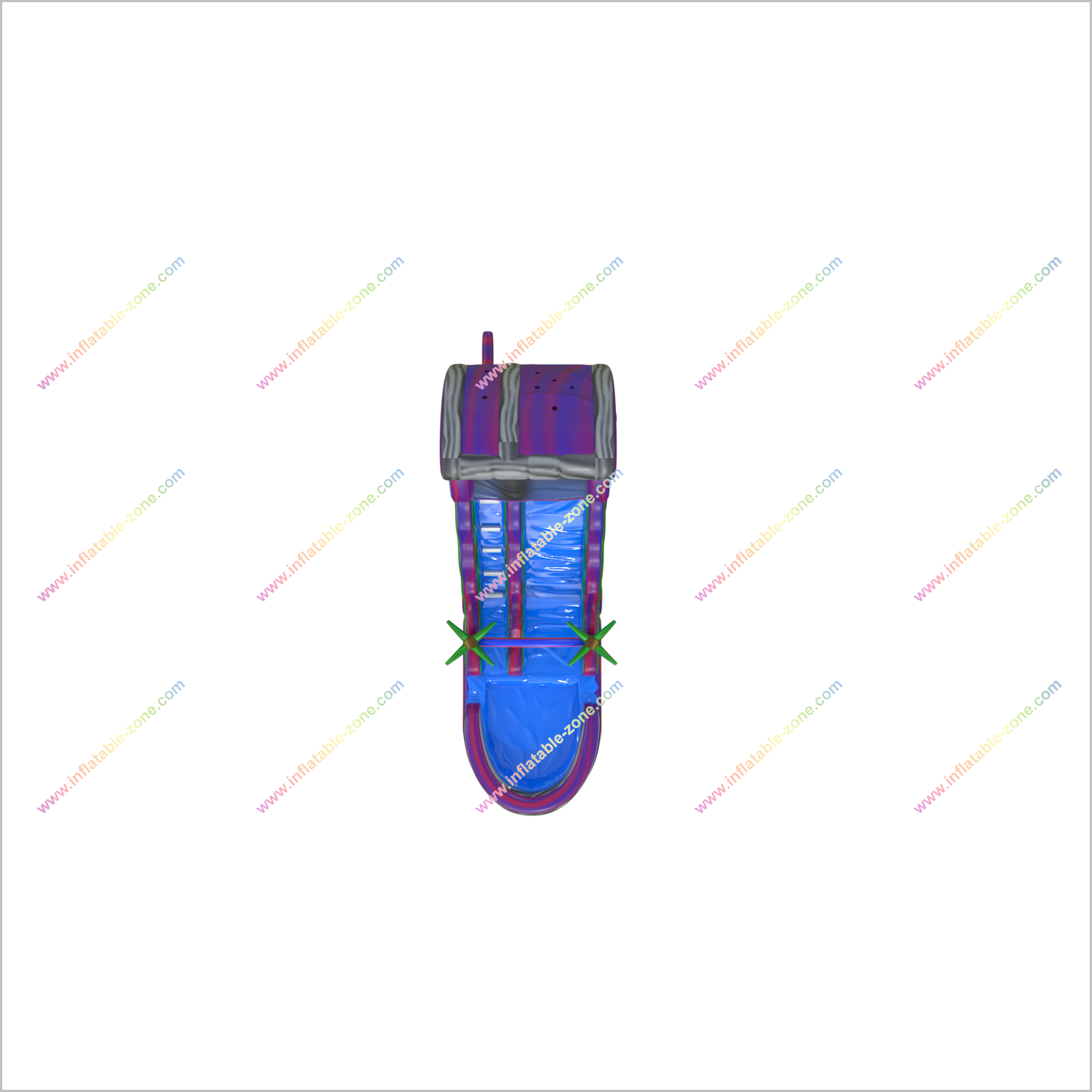 Purple Tropical Crush Inflatable Waterslide Pool Blow Up Party Jump And Slide Inflatables Near Me - Inflatable-Zone