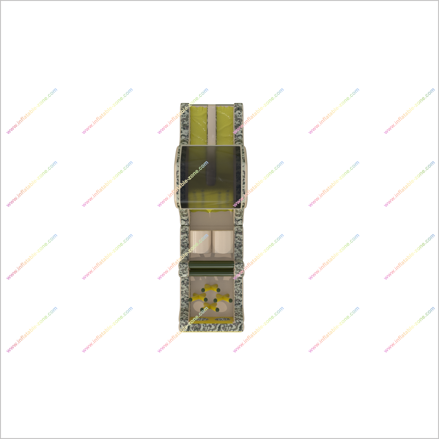 Long Army Inflatable Obstacle Course Outdoor Adults Inflatable Camouflage Obstacle Challenge Course Kids Playground - Inflatable-Zone