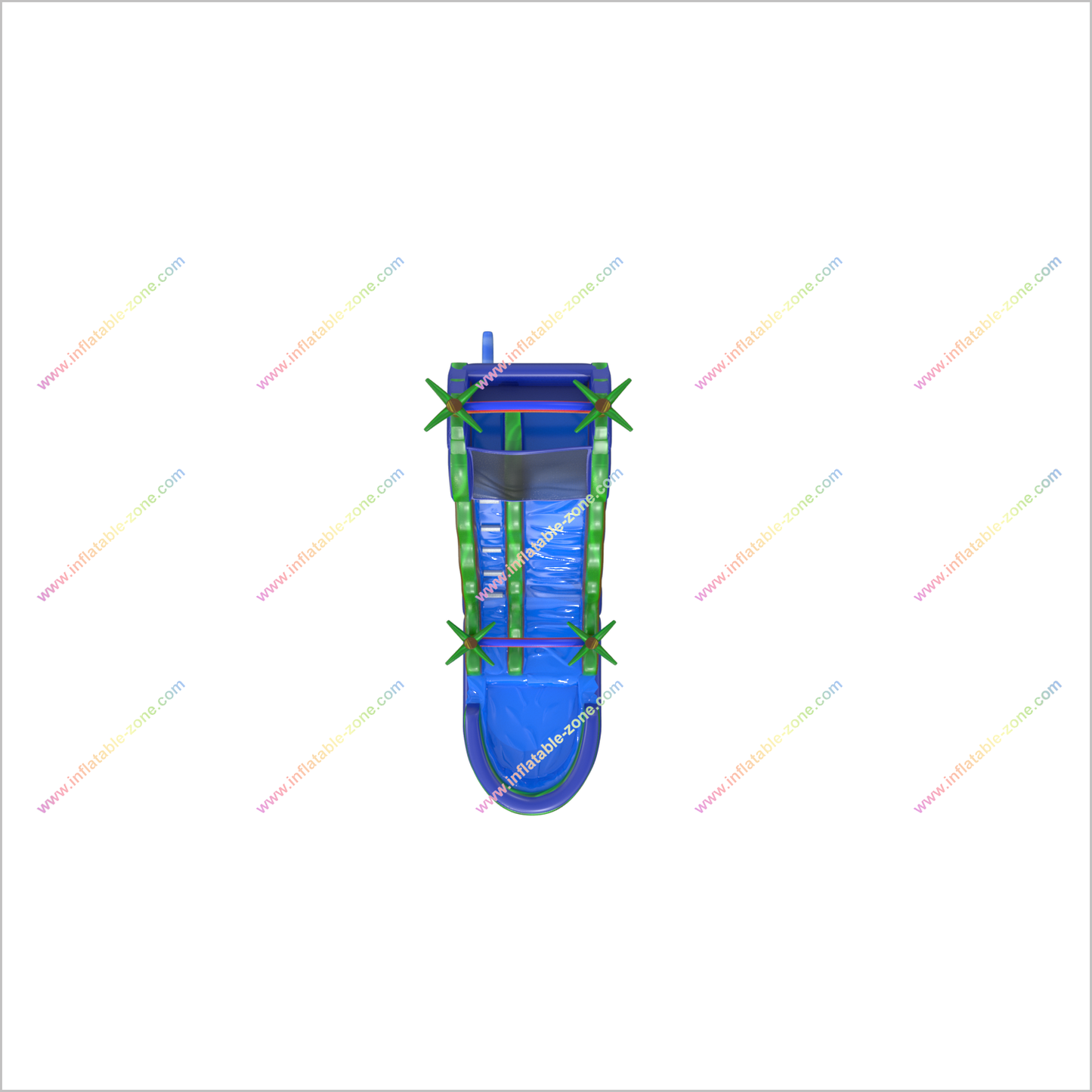 Inflatable Jungle Water Slide Bouncy Jump Castle Bouncer Outdoor Inflatable Palm Trees Water Slide Pool - Inflatable-Zone