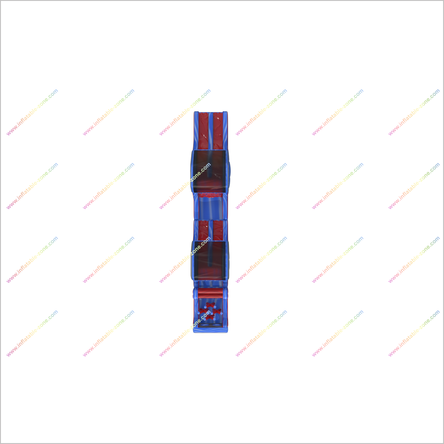 Blue Rush Lava Obstacle Course Birthday Party Commercial Jumping Inflatable Mega Obstacle Course For Backyard - Inflatable-Zone