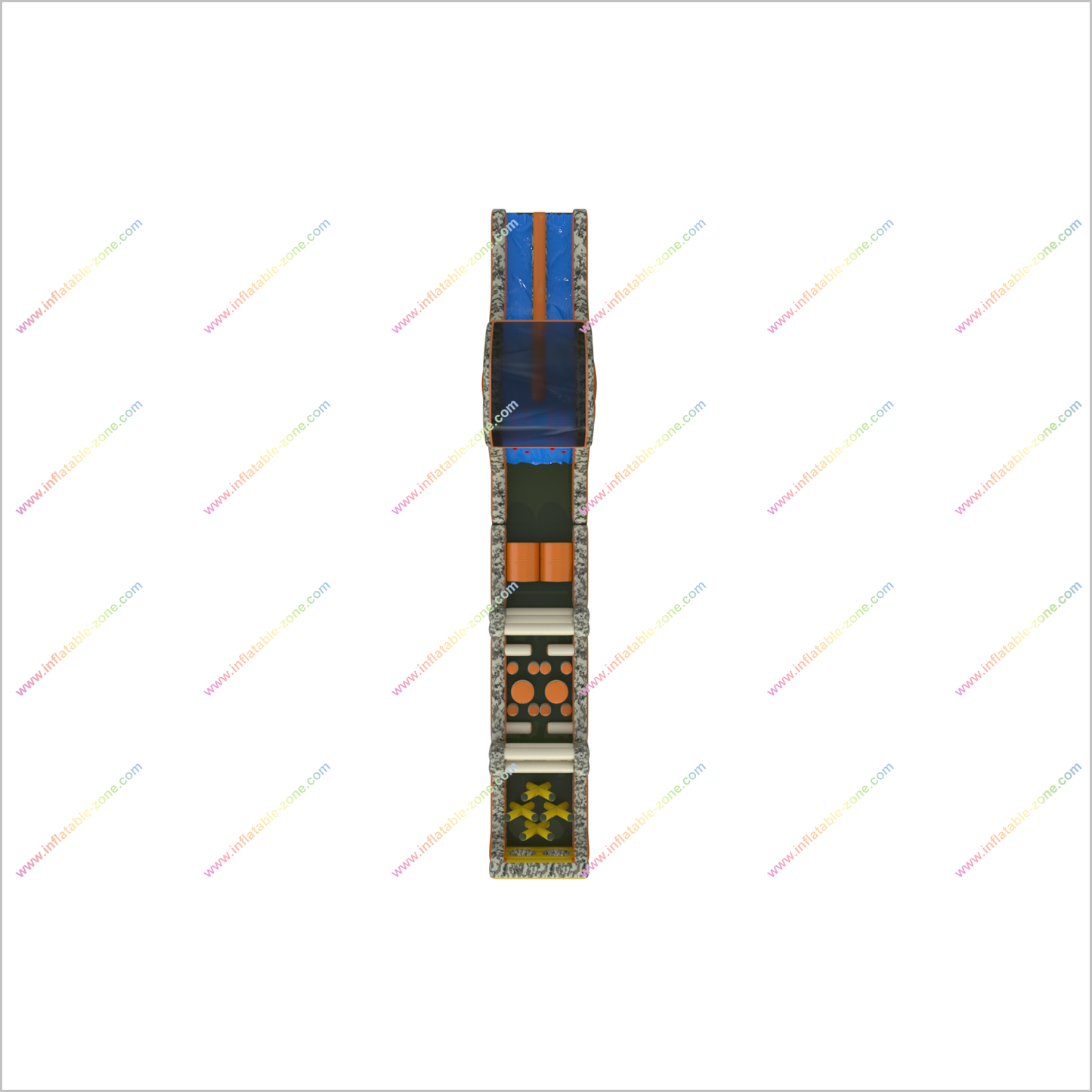 Slip N Slide Obstacle Course Inflatable Camo Obstacle Course Assault Course Inflatable Hire Near Me - Inflatable-Zone