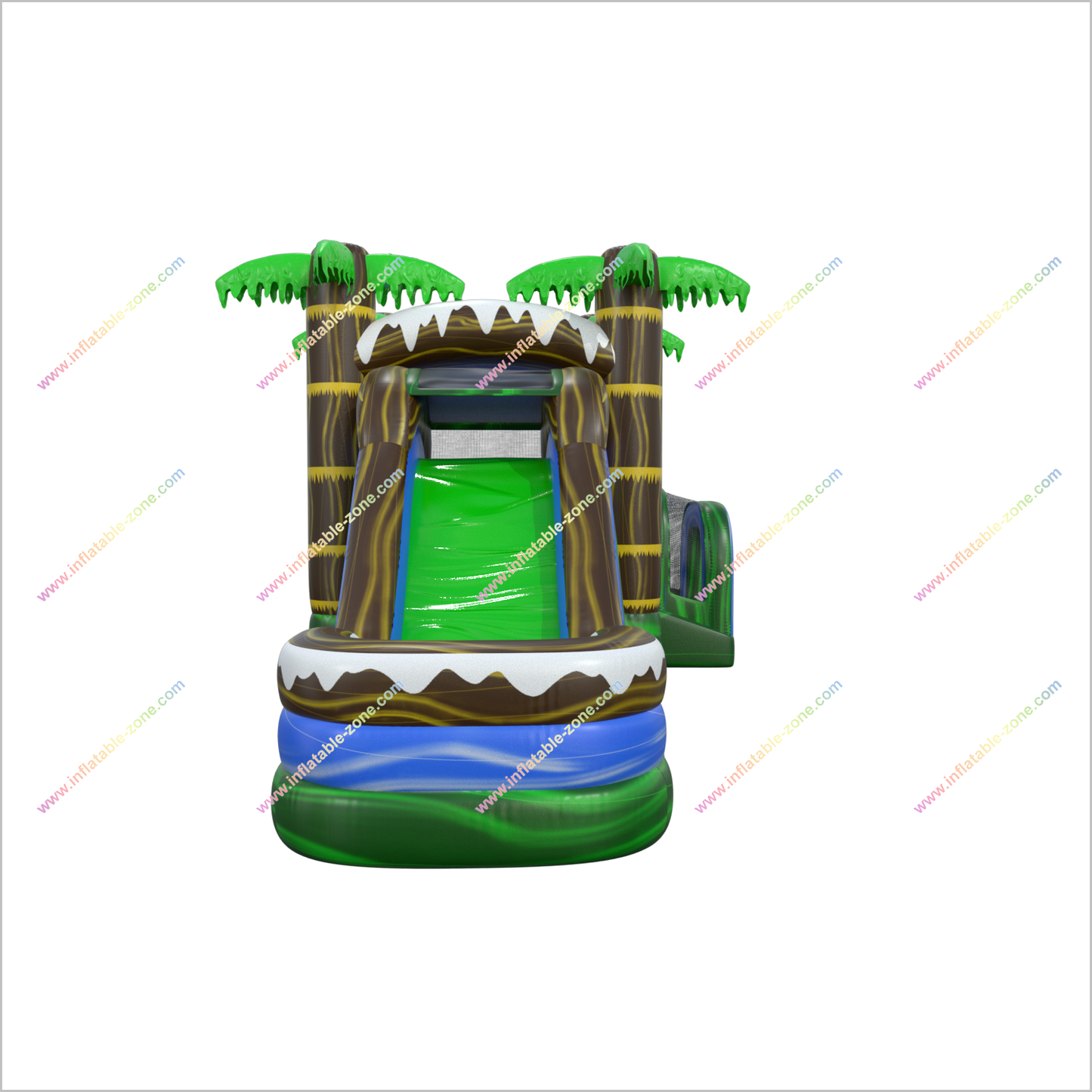 Jungle Bounce House Splash Combo Jumpers Near Me Bouncy Castle And Slide Mini Inflatable Pool - Inflatable-Zone