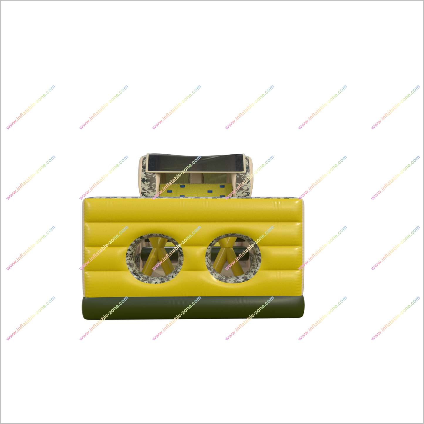 Long Army Inflatable Obstacle Course Outdoor Adults Inflatable Camouflage Obstacle Challenge Course Kids Playground - Inflatable-Zone