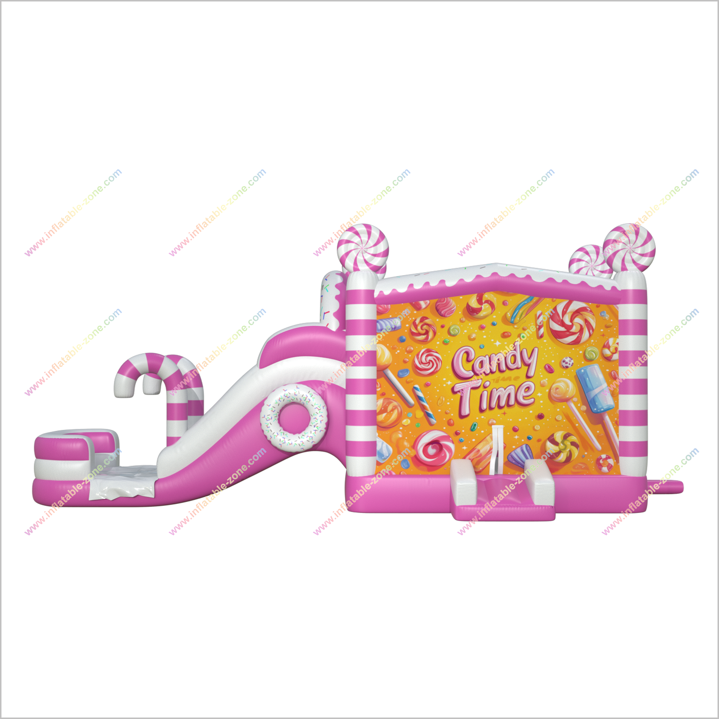 Candy Time Jumping House Water Slide Combo Sports Bouncy Castle With Waterslide Inflatables For Rent Near Me - Inflatable-Zone