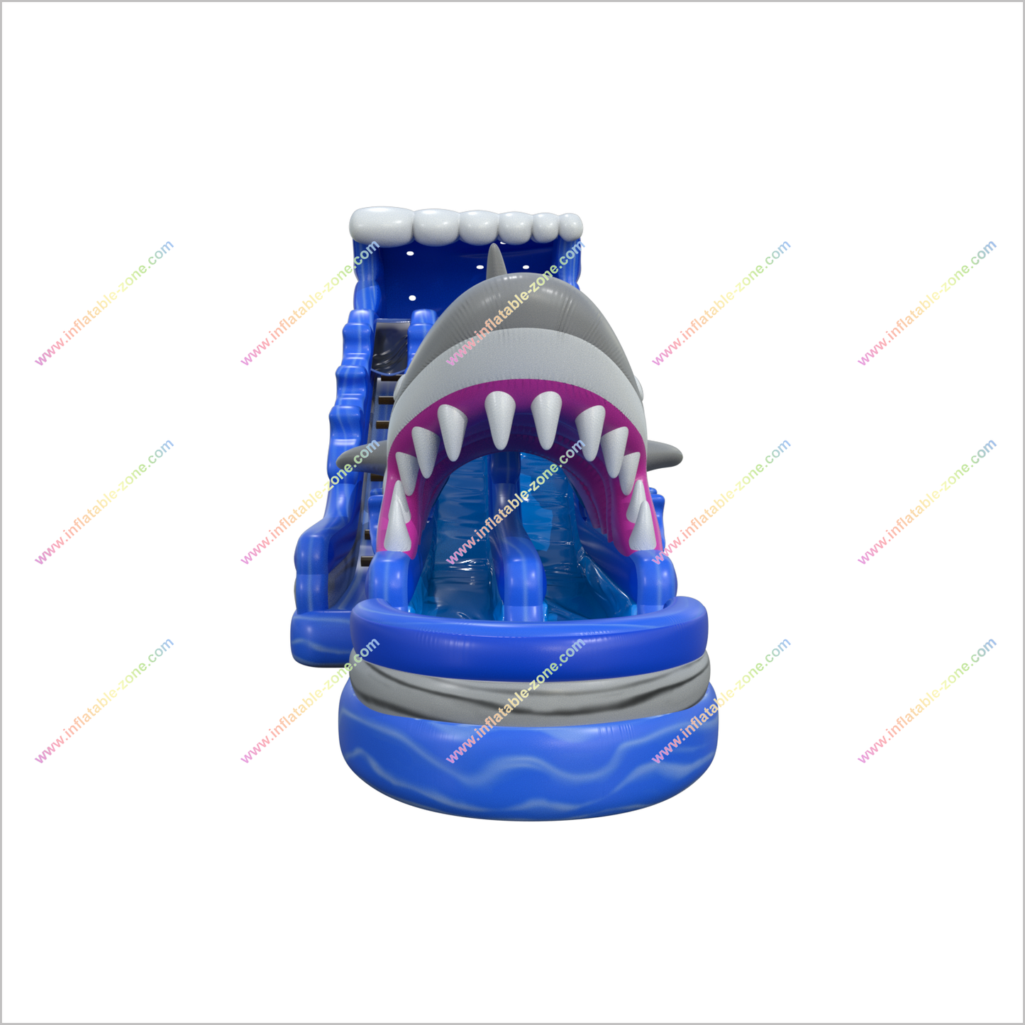 Backyard Shark Inflatable Waterslide Swimming Pool Party Popular Commercial Inflatable Water Park Water Slide - Inflatable-Zone
