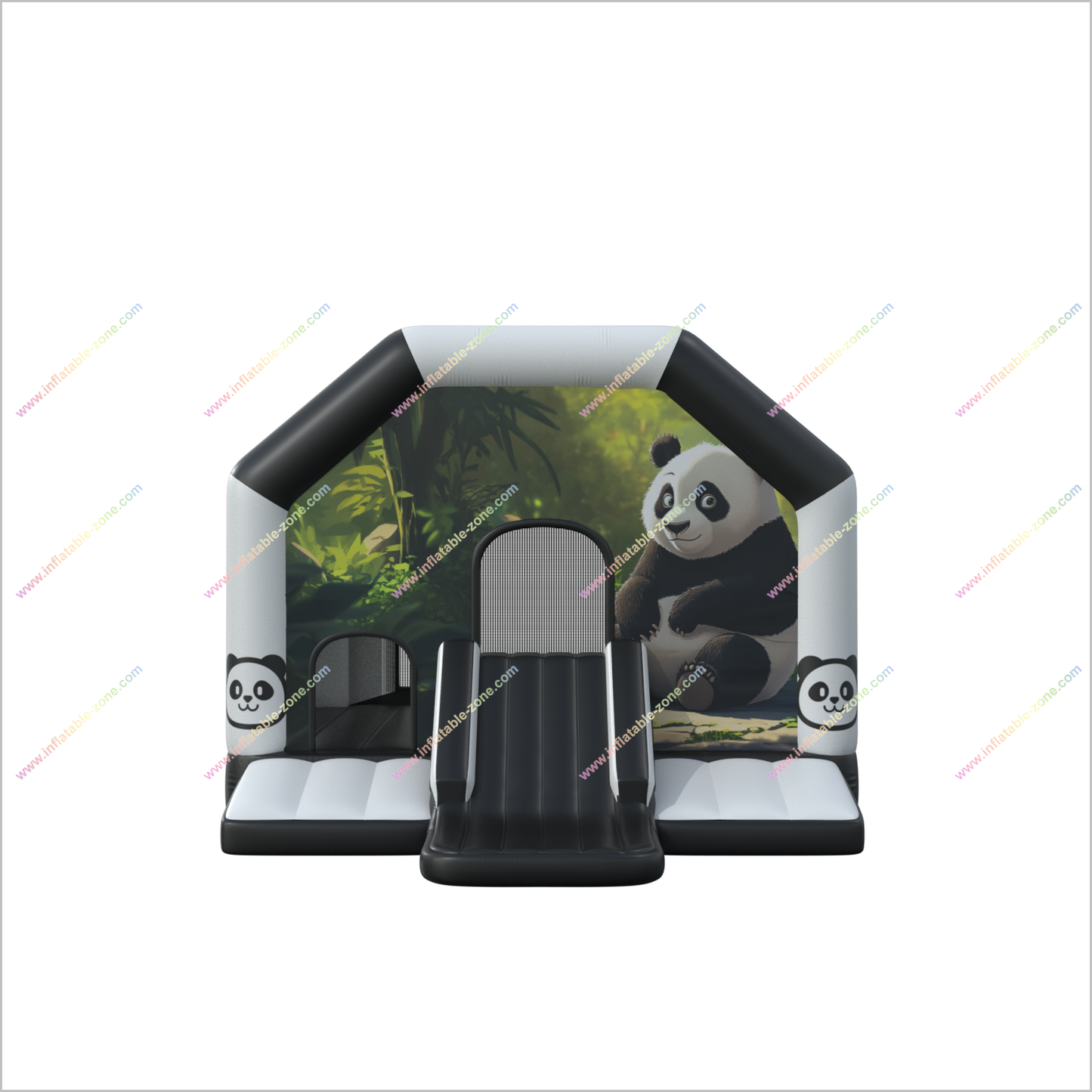 Adorable Panda Bouncy Castle Combo Slide Bouncer Near Me Adventure Inflatables Jumpy House With Slide - Inflatable-Zone