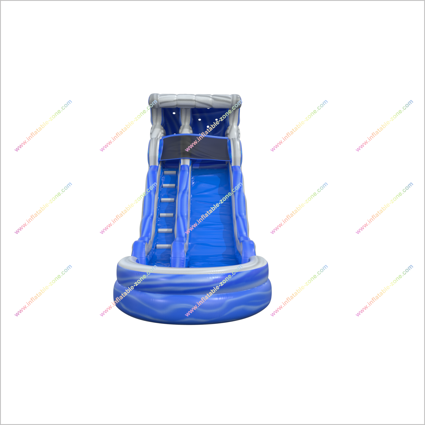 Inflatable Wave Single Lane Water Slide With Splash Pool Best Kids Inflatable Waterslide For Backyard - Inflatable-Zone