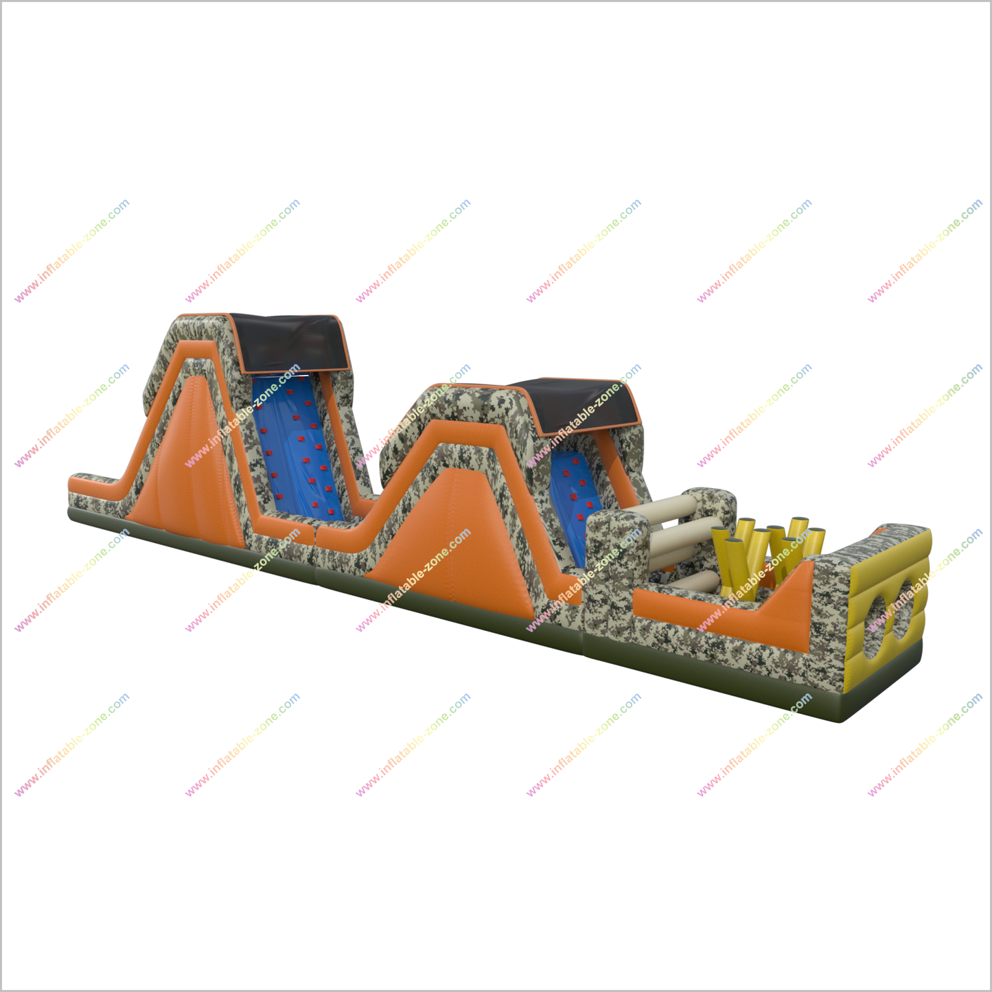 Inflatable Boot Camp Obstacle Course Rental Obstacle Jump House Bouncy Assault Course Hire - Inflatable-Zone