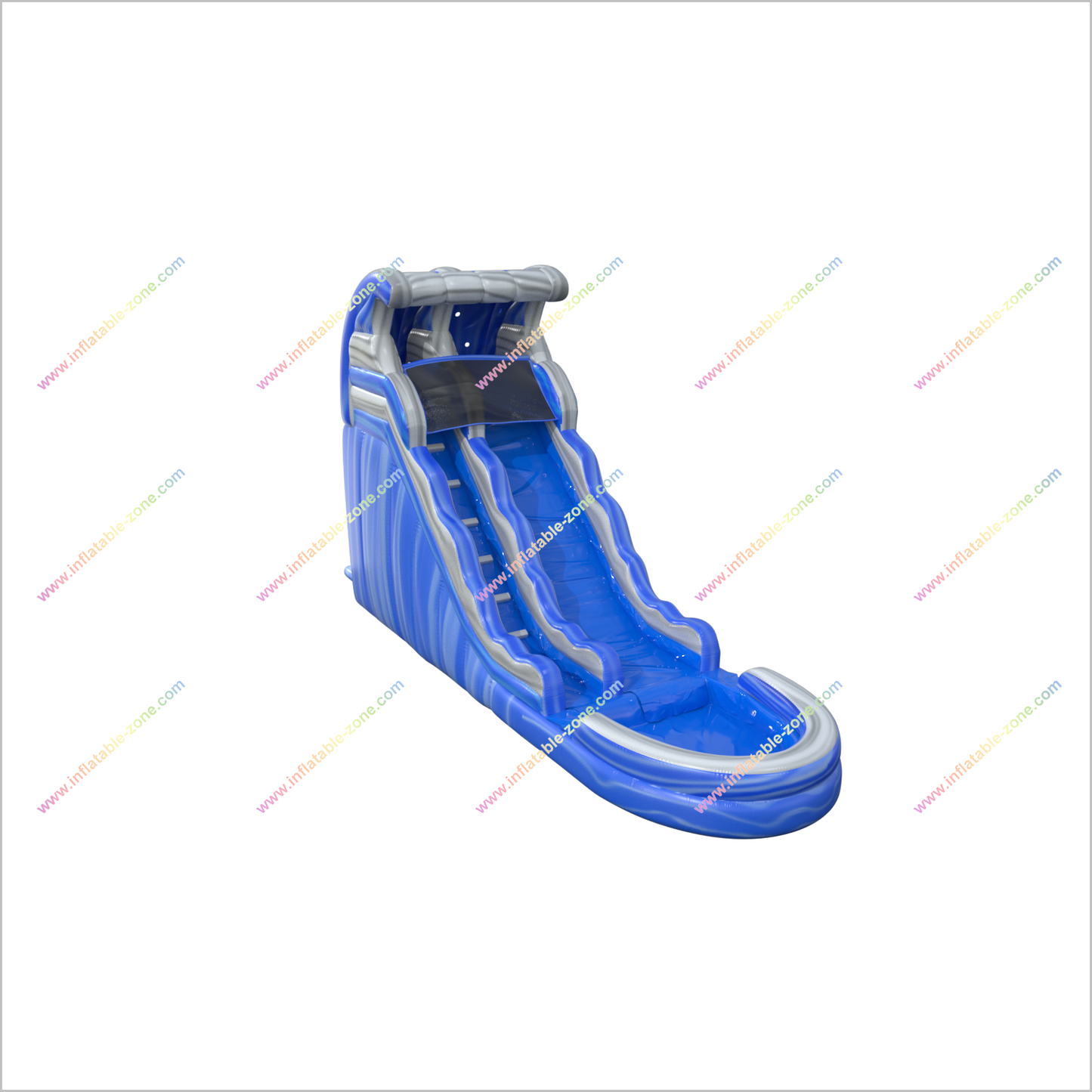 Inflatable Wave Single Lane Water Slide With Splash Pool Best Kids Inflatable Waterslide For Backyard - Inflatable-Zone