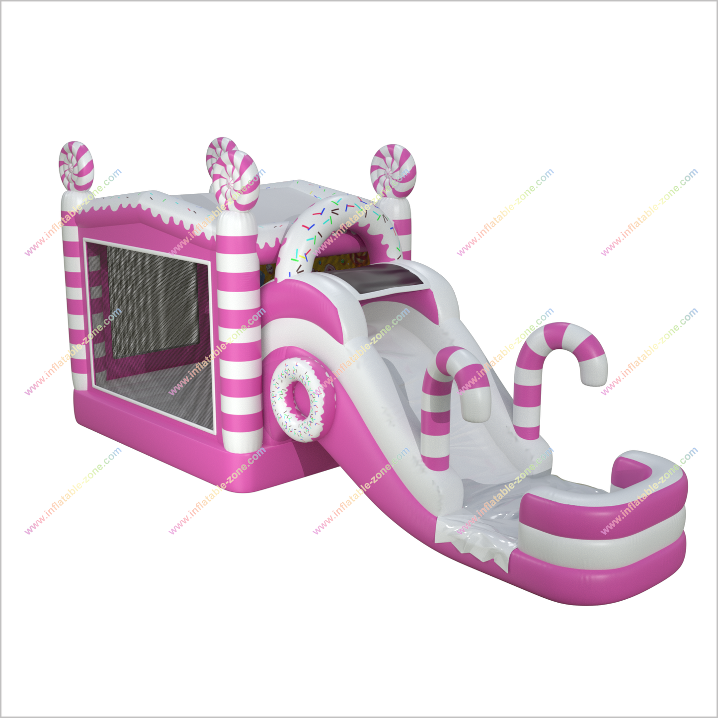 Candy Time Jumping House Water Slide Combo Sports Bouncy Castle With Waterslide Inflatables For Rent Near Me - Inflatable-Zone