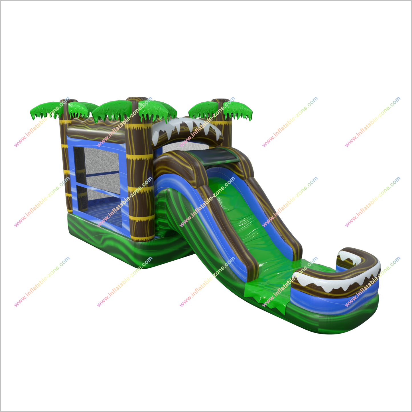 Jungle Bounce House Splash Combo Jumpers Near Me Bouncy Castle And Slide Mini Inflatable Pool - Inflatable-Zone