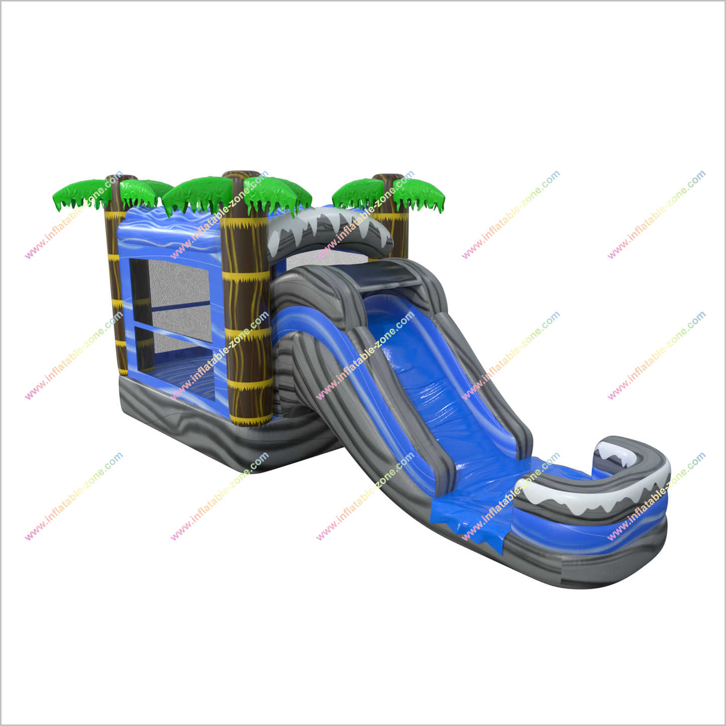 Tropical Bouncy Castle Party Inflatable Rentals Near Me Bounce House Waterslide Combo For Sale - Inflatable-Zone