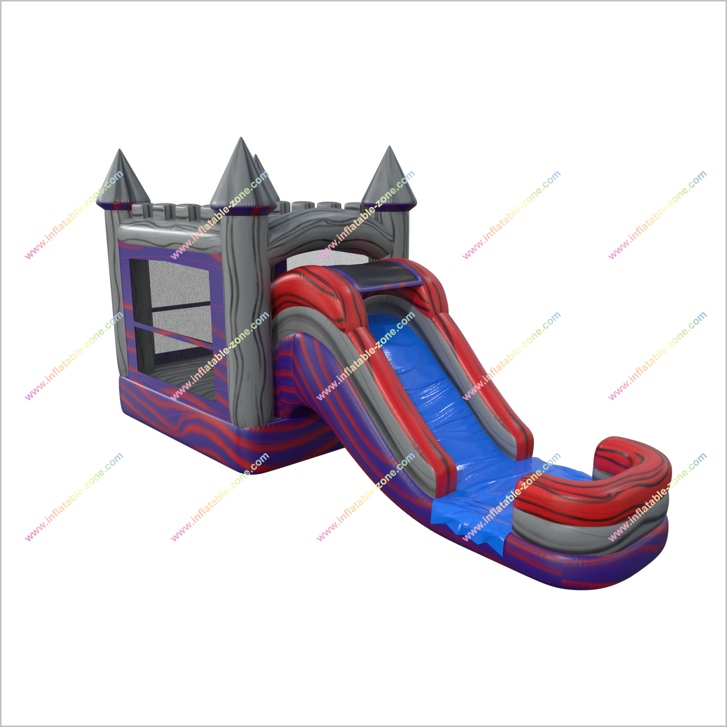 Combo Water Slide Bounce House Outside Jump Birthday Party Inflatable Bouncy Castle Hire - Inflatable-Zone