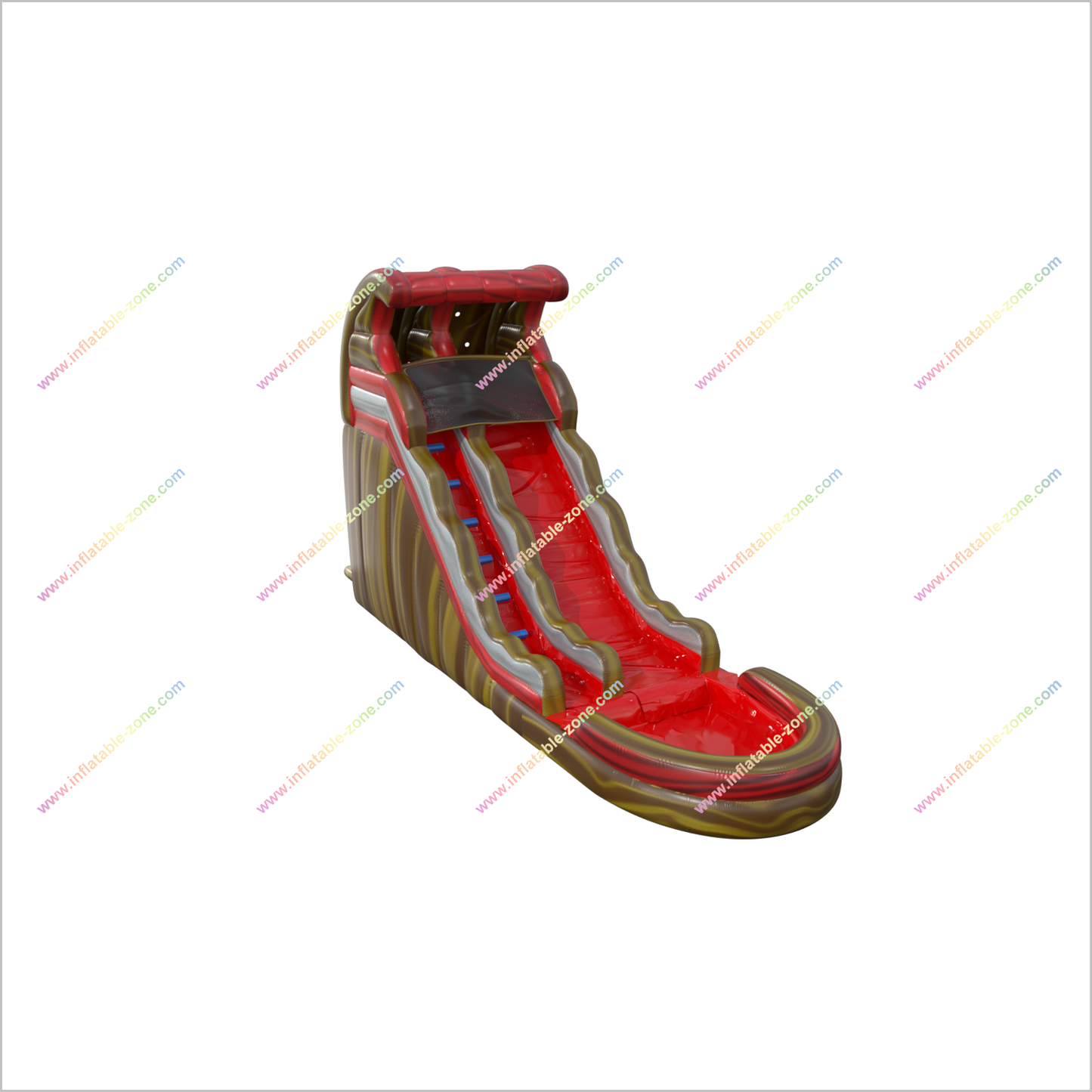 Best Commercial Bounce Inflatable Wave Water Slide Jumper Liquid Hot Magma Water Slide With Pool - Inflatable-Zone