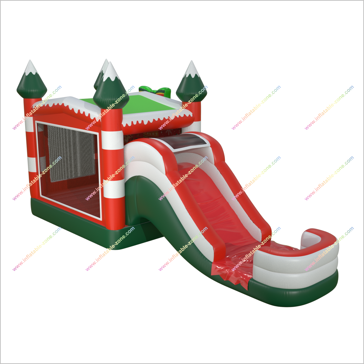 Merry Christmas Gift Inflatable Bounce House With Water Slide Combo Park Playground Equipment Bouncy Castle Slide Pool - Inflatable-Zone