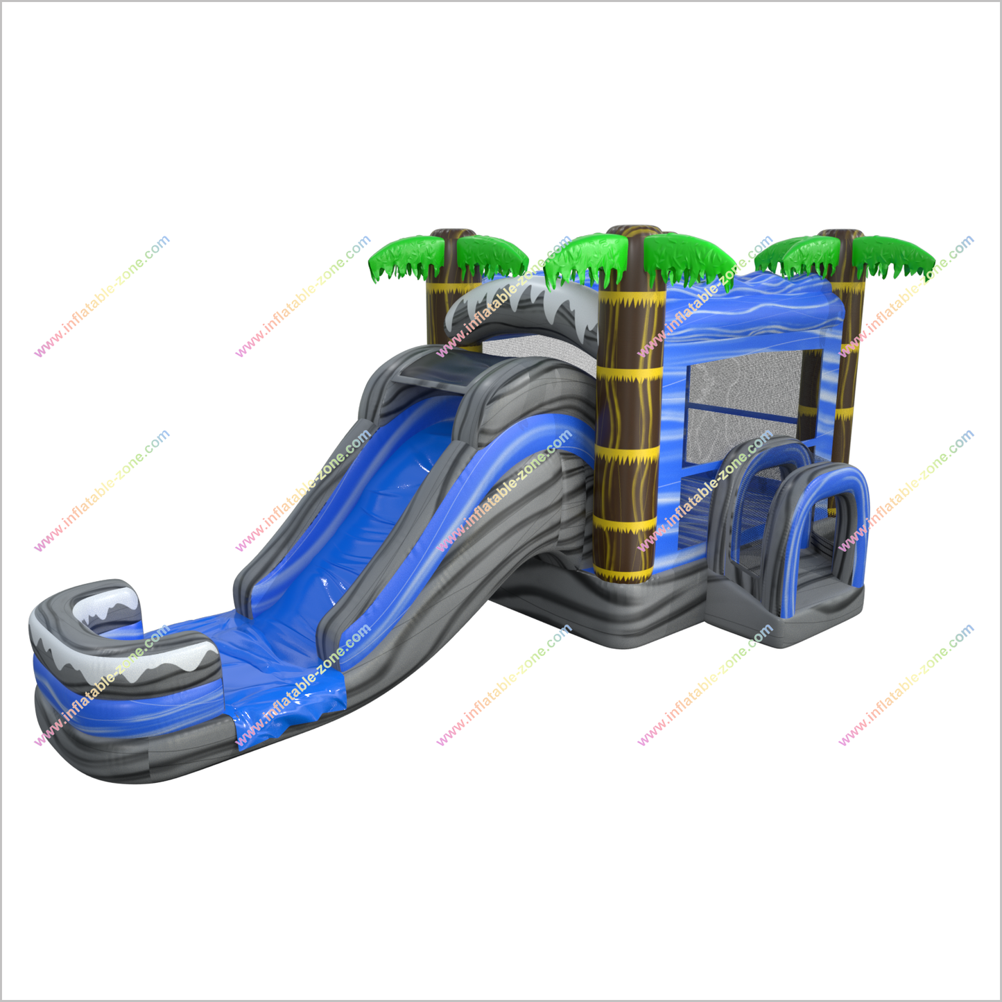 Tropical Bouncy Castle Party Inflatable Rentals Near Me Bounce House Waterslide Combo For Sale - Inflatable-Zone