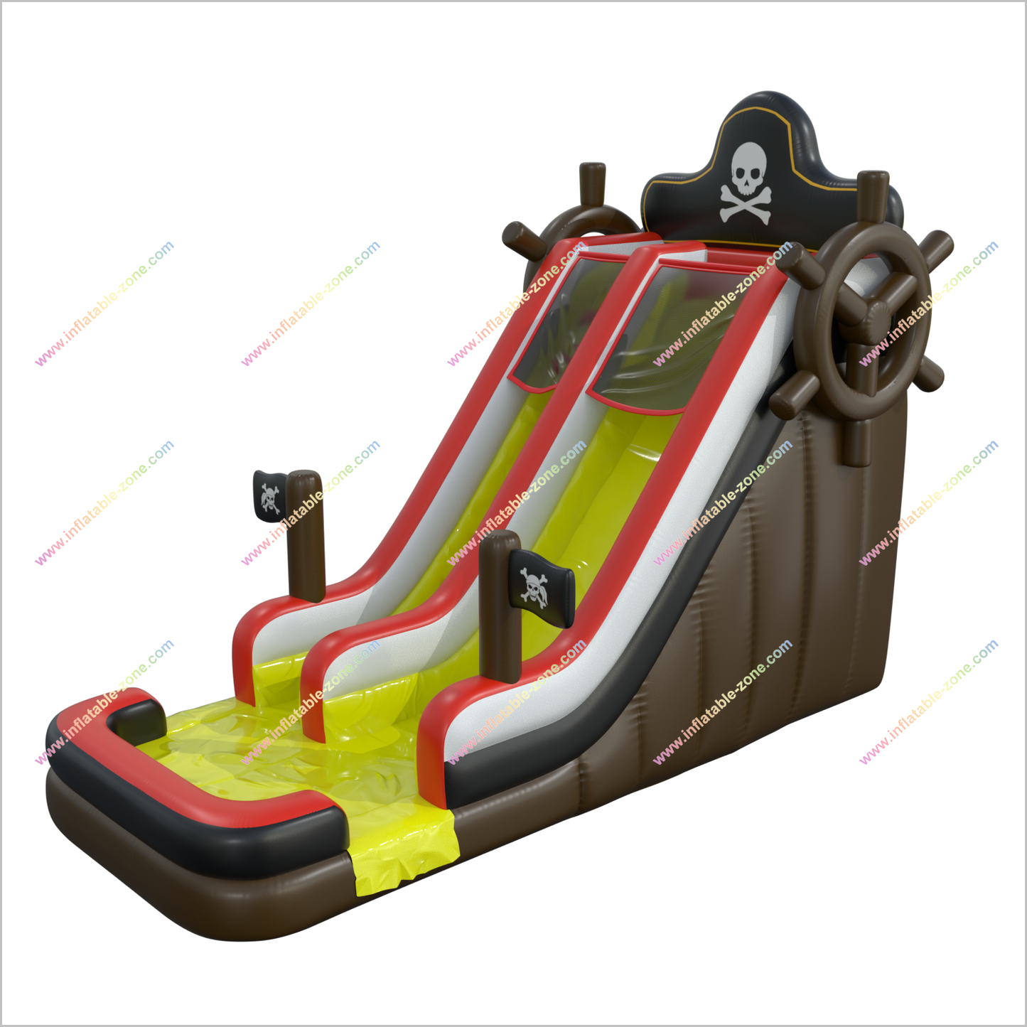 Inflatable Pirate Water Slide Fun Time Entertainment Inflatable Slide Water Pool Blow Up Rentals Near Me - Inflatable-Zone