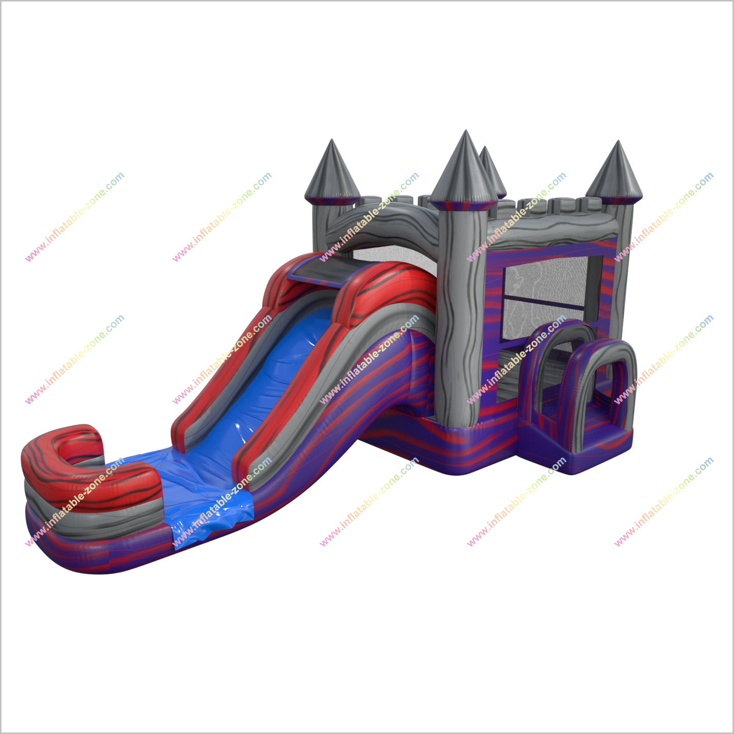 Combo Water Slide Bounce House Outside Jump Birthday Party Inflatable Bouncy Castle Hire - Inflatable-Zone