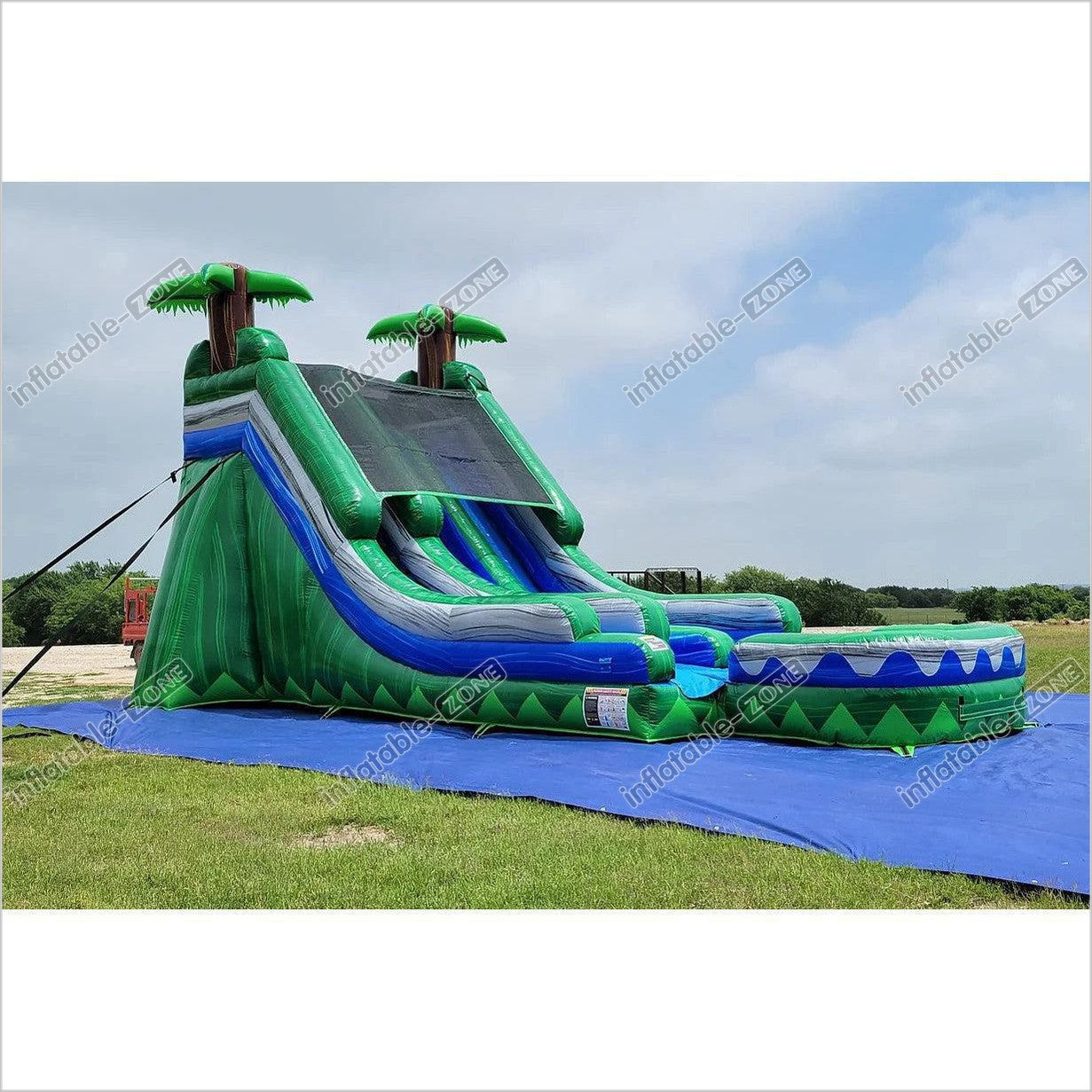 Water Slide Bounce House Commercial Inflatable Slides Clearance Happy Inflatable Giant Pool Affordable - Inflatable-Zone