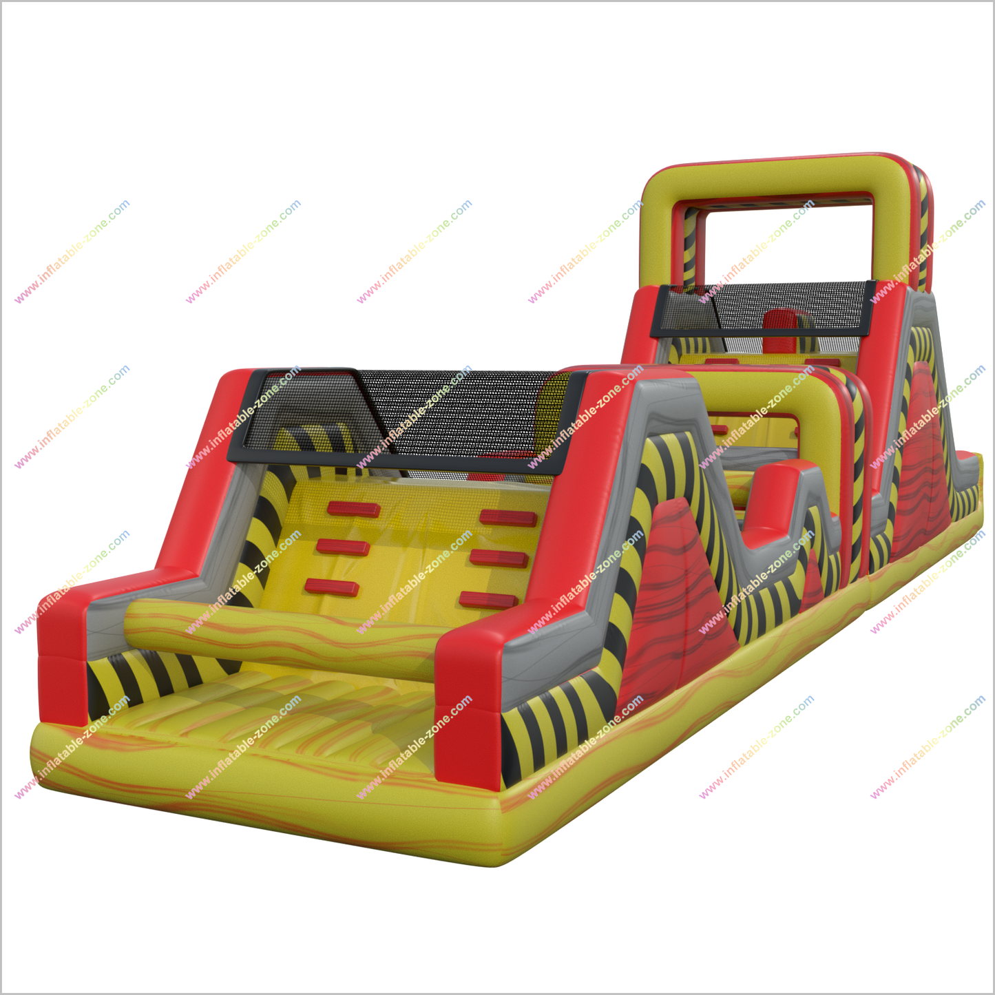 Toxic Games Inflatable Assault Courses Slide Climb Inflatable Ninja Warrior Outdoor Obstacle Course For Adults