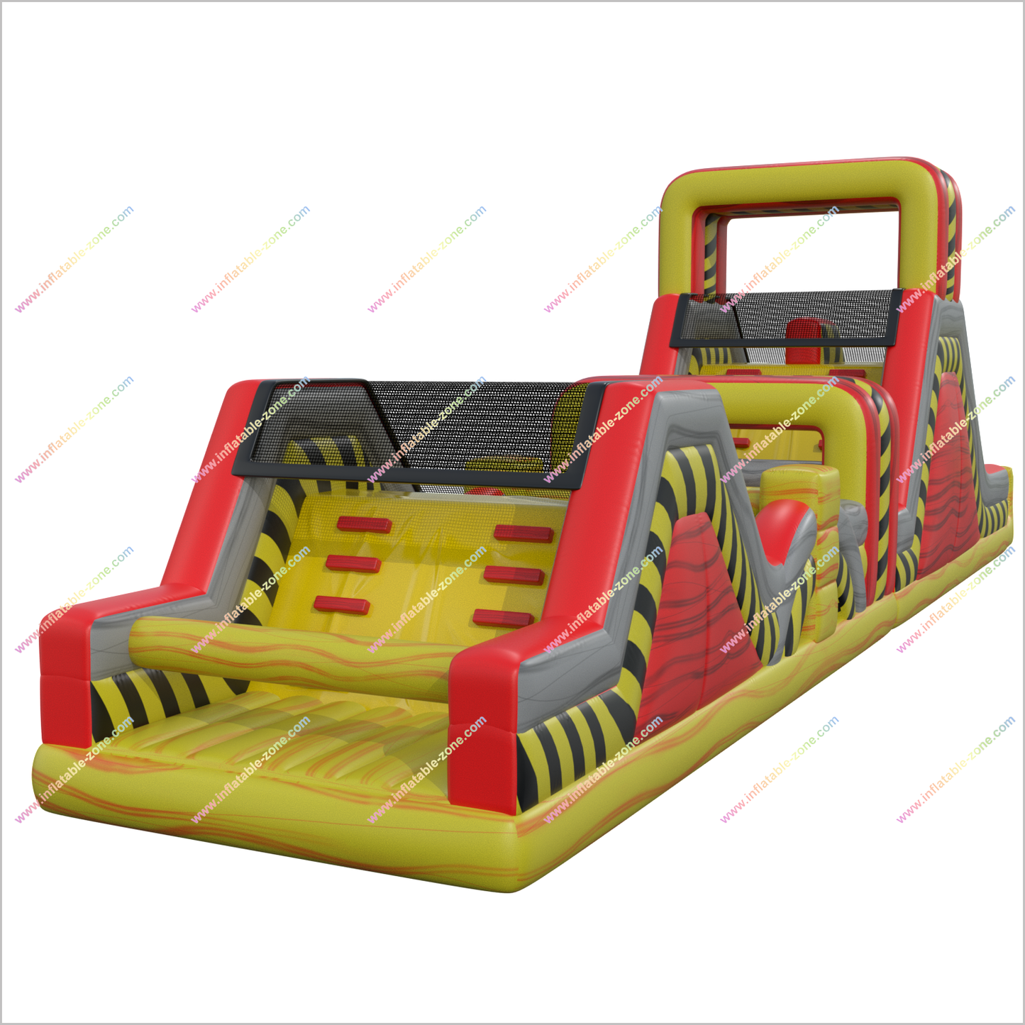 Toxic Area Hiring Inflatable Obstacle Courses Outdoor Soft Playground Adult Bounce House Obstacle Course