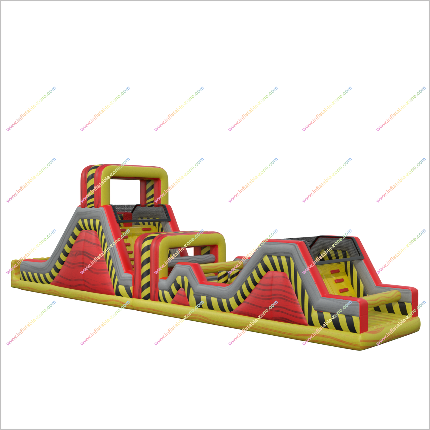 Toxic Games Inflatable Assault Courses Slide Climb Inflatable Ninja Warrior Outdoor Obstacle Course For Adults
