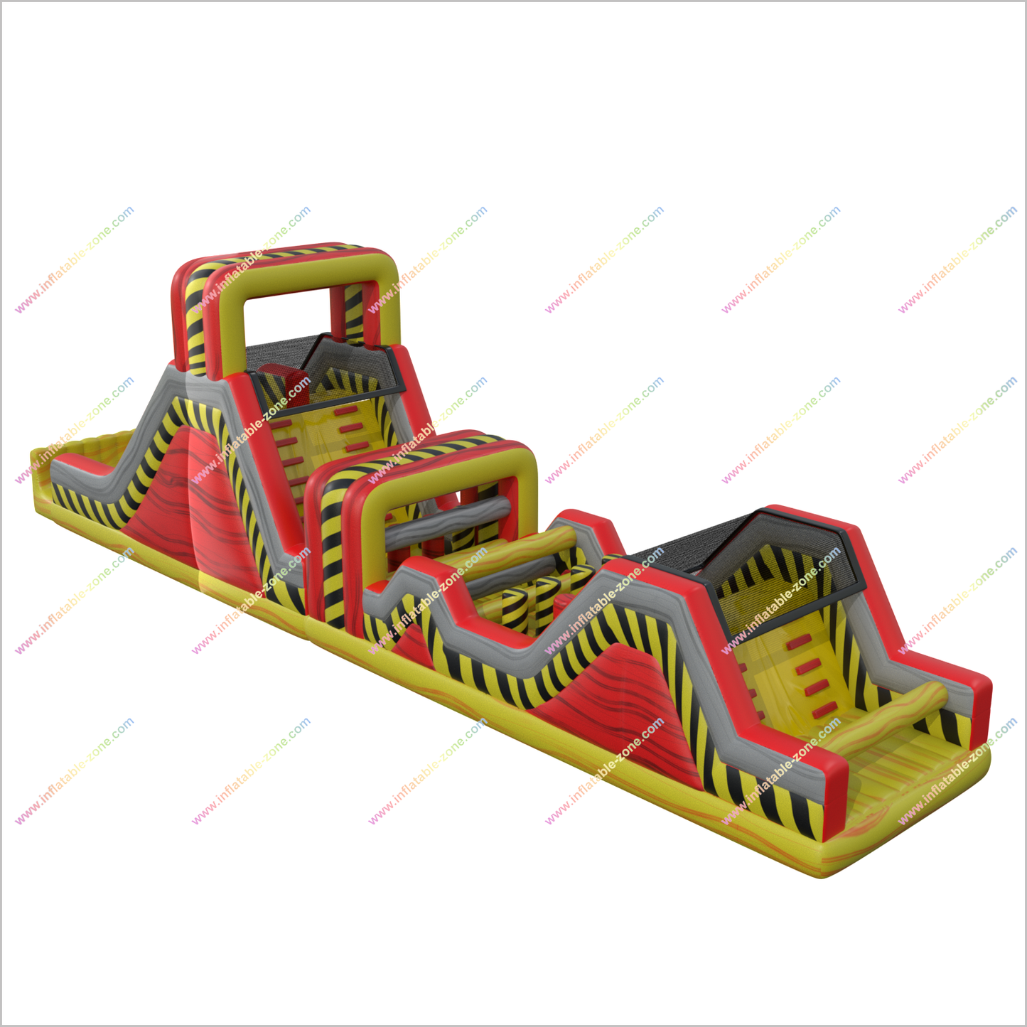 Toxic Games Inflatable Assault Courses Slide Climb Inflatable Ninja Warrior Outdoor Obstacle Course For Adults