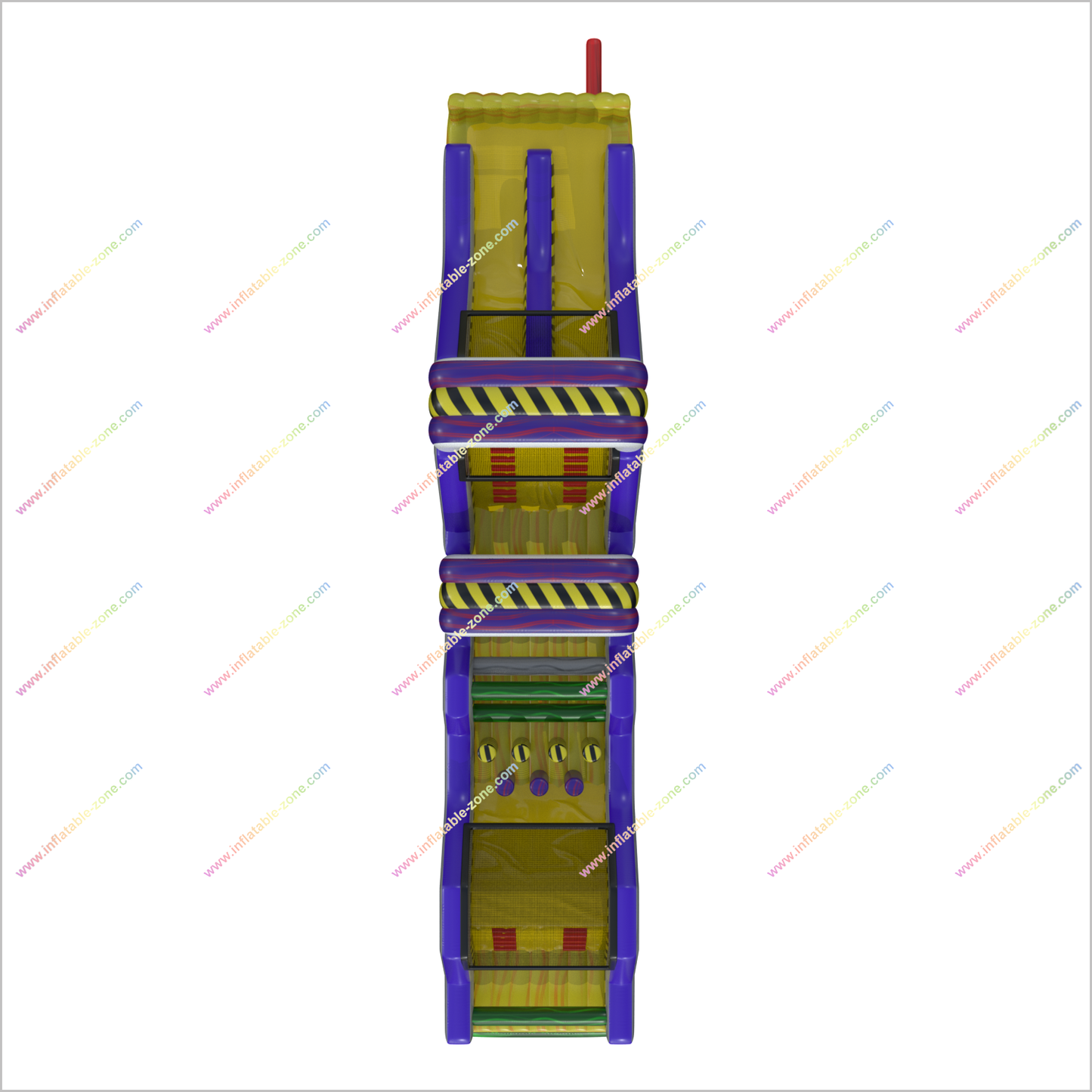 Toxic Revenge Inflatable Obstacle Course Nearby Party Run Bouncy Castle Obstacle Course For Sale