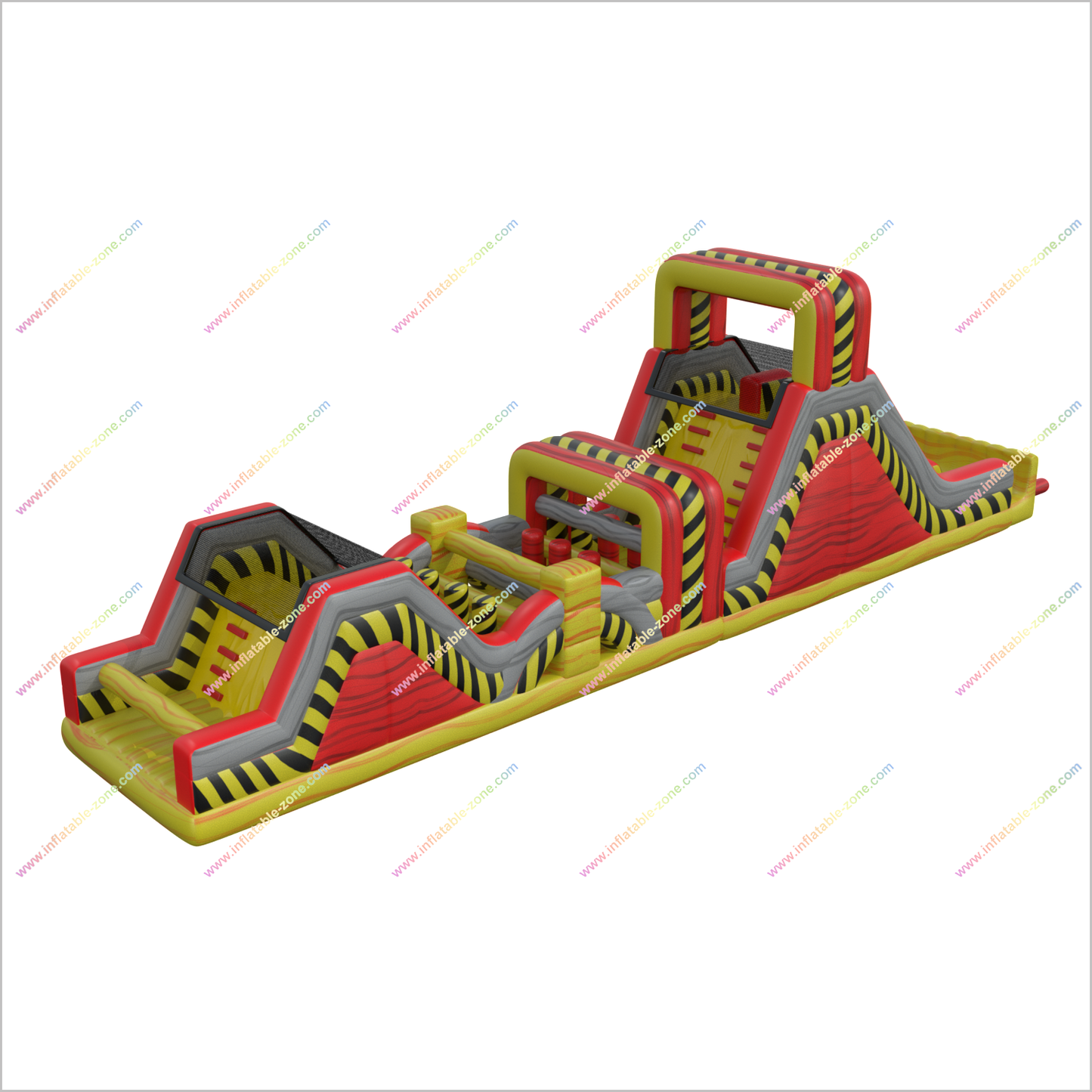 Toxic Area Hiring Inflatable Obstacle Courses Outdoor Soft Playground Adult Bounce House Obstacle Course