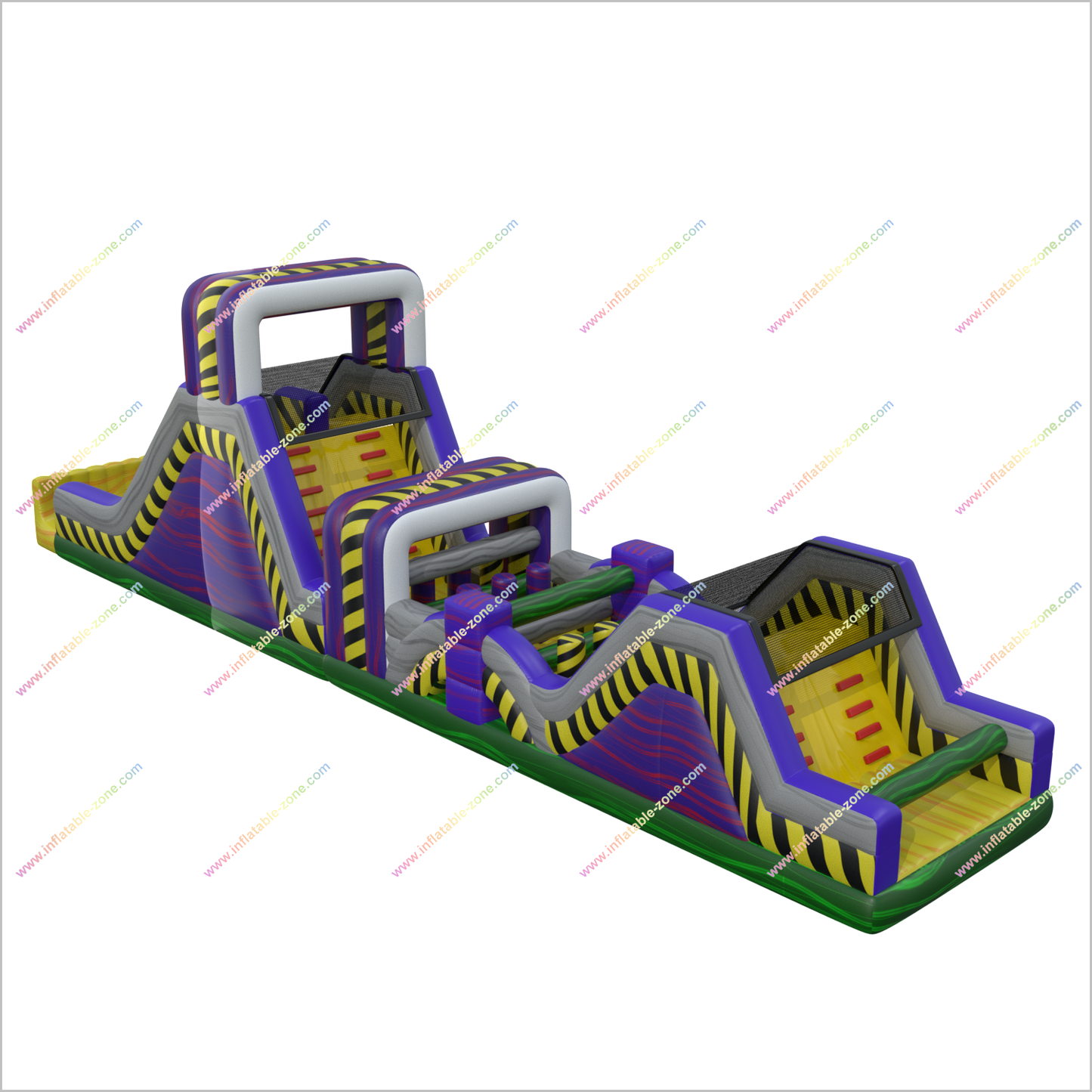 Toxic Meltdown Inflatable Course Near Me Commercial Play Equipment Bouncy Castle Obstacle Course Hire