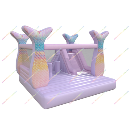 Princess Inflatable Bouncy House With Slides Combo Bouncer Mermaid Jumping Castle Inflatable Slides Rentals - Inflatable-Zone