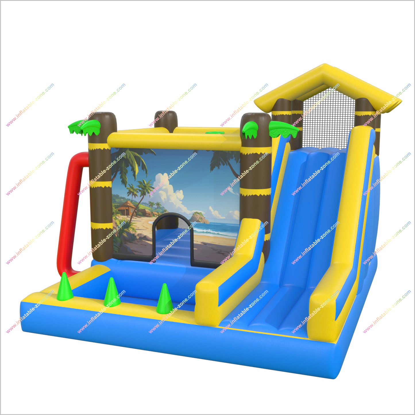 Beach Theme Party Inflatable Bounce House And Pool Tropical Combo Bouncy Castle Slide To Buy Jumping Zone Near Me