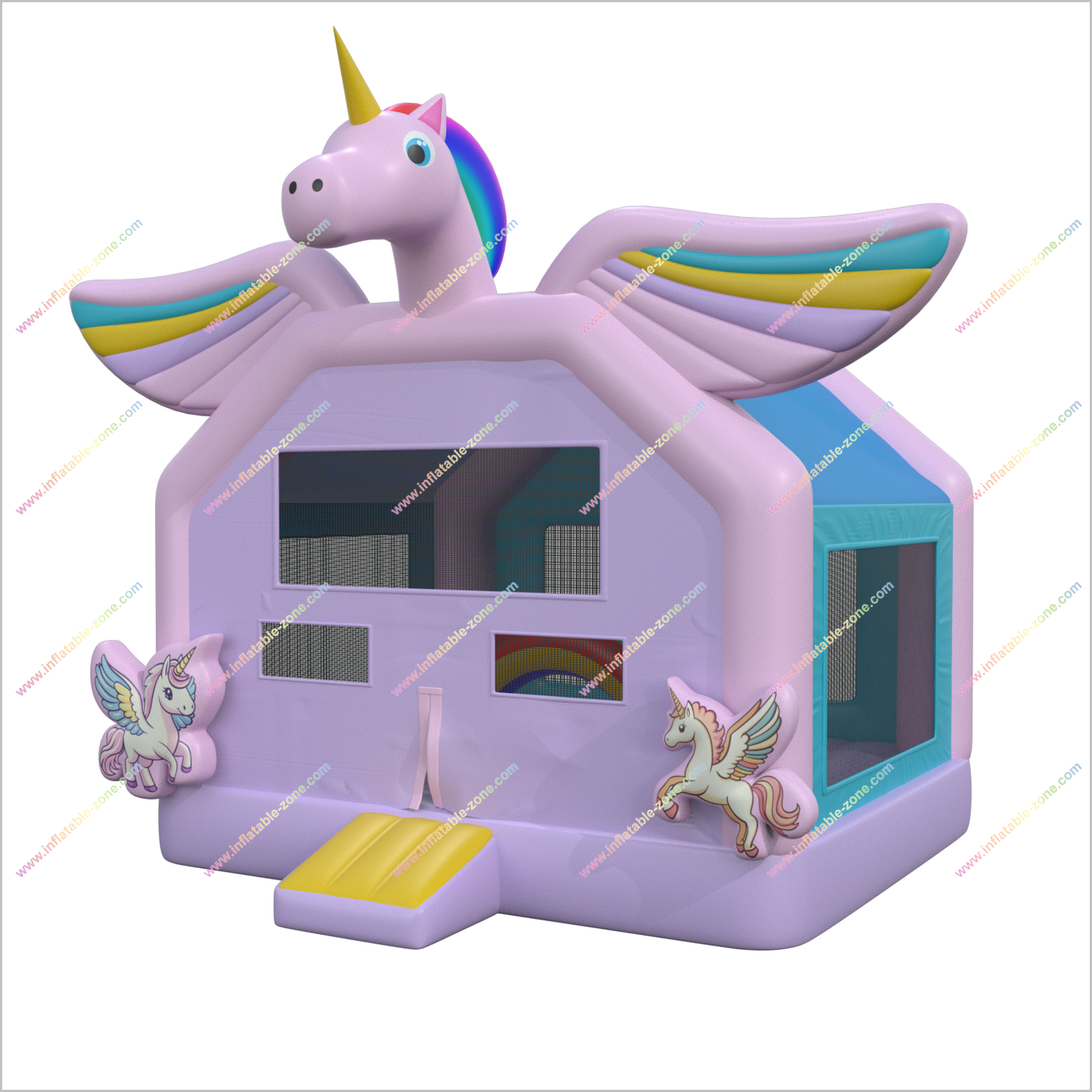 Unicorn Bounce House Inflatables Play Outdoor Family Fun Near Me Inflatable Bouncy Castle For Sale - Inflatable-Zone