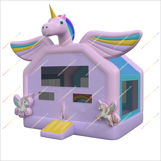Unicorn Bounce House Inflatables Play Outdoor Family Fun Near Me Inflatable Bouncy Castle For Sale - Inflatable-Zone