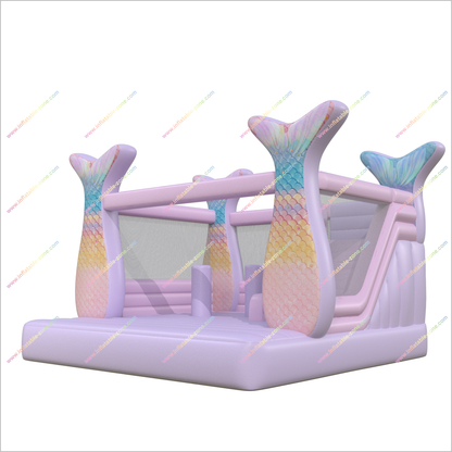 Princess Inflatable Bouncy House With Slides Combo Bouncer Mermaid Jumping Castle Inflatable Slides Rentals - Inflatable-Zone