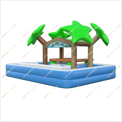 The Beach Tiki Bar Floating Pool Lounge Leisure Island Tiki Inflatable Bar Party Hire Near Me
